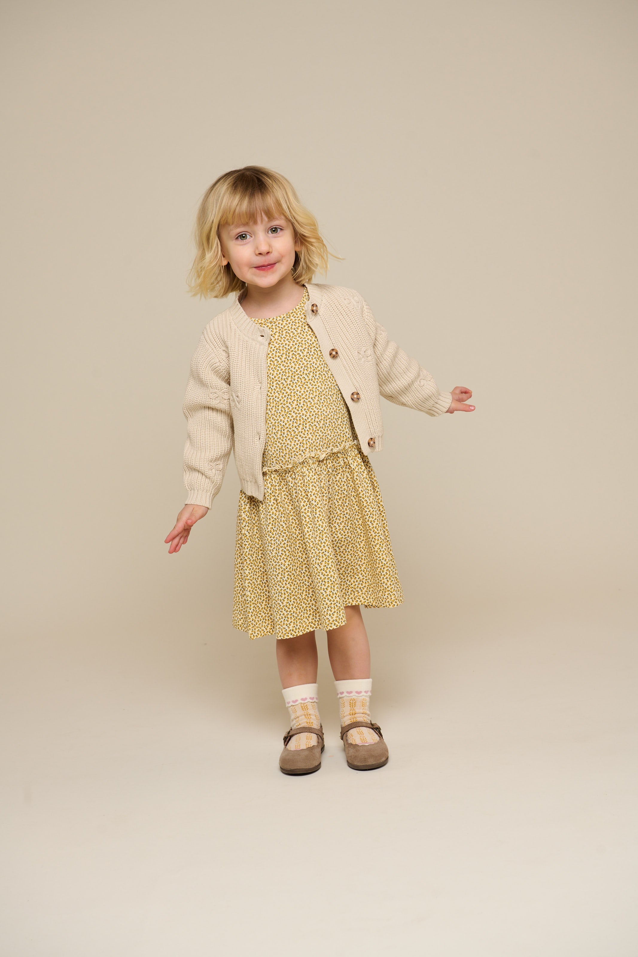 Jersey-Kleid - Kids - Yellow | 101223 Lea