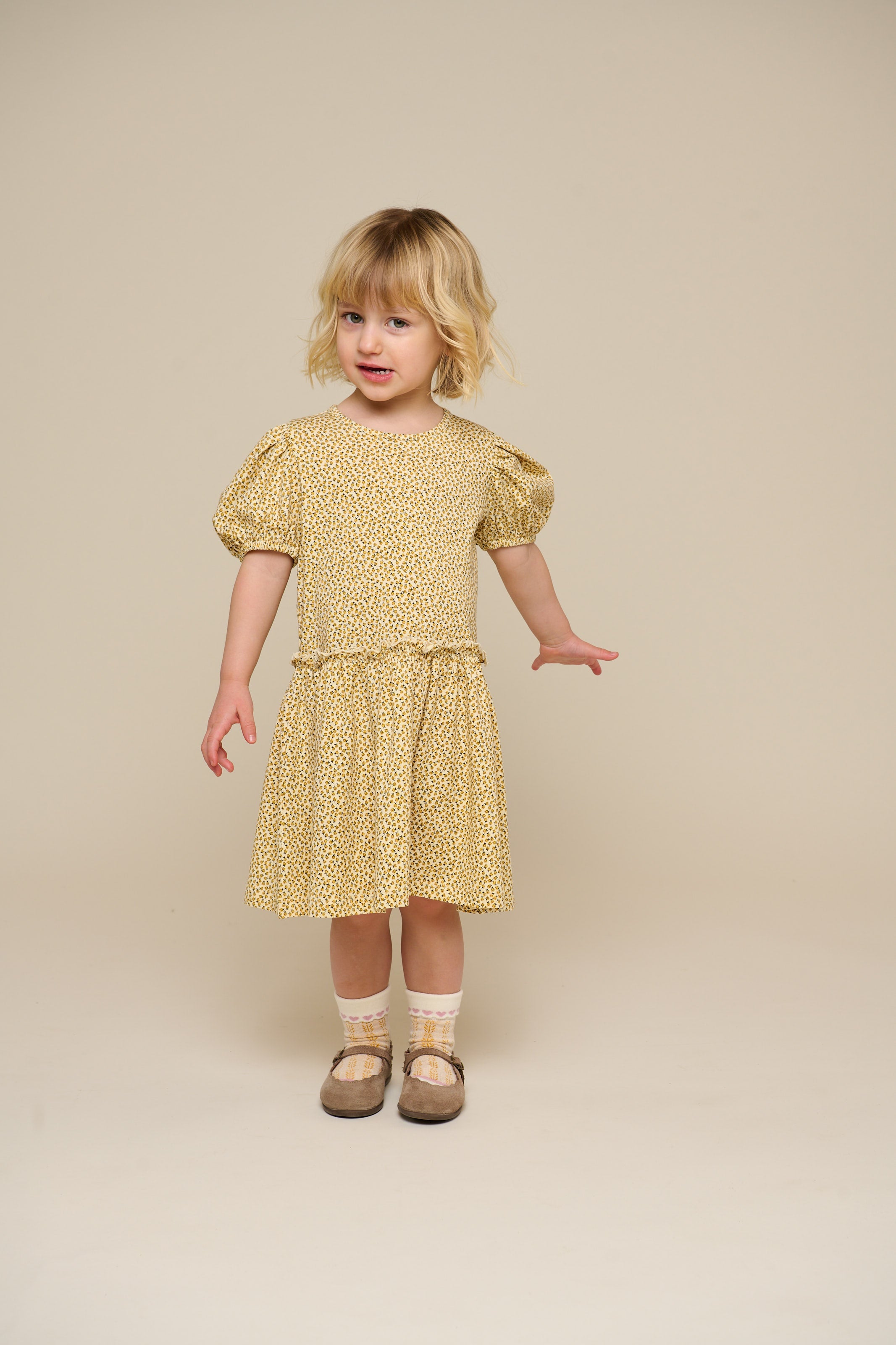 Jersey-Kleid - Kids - Yellow | 101223 Lea