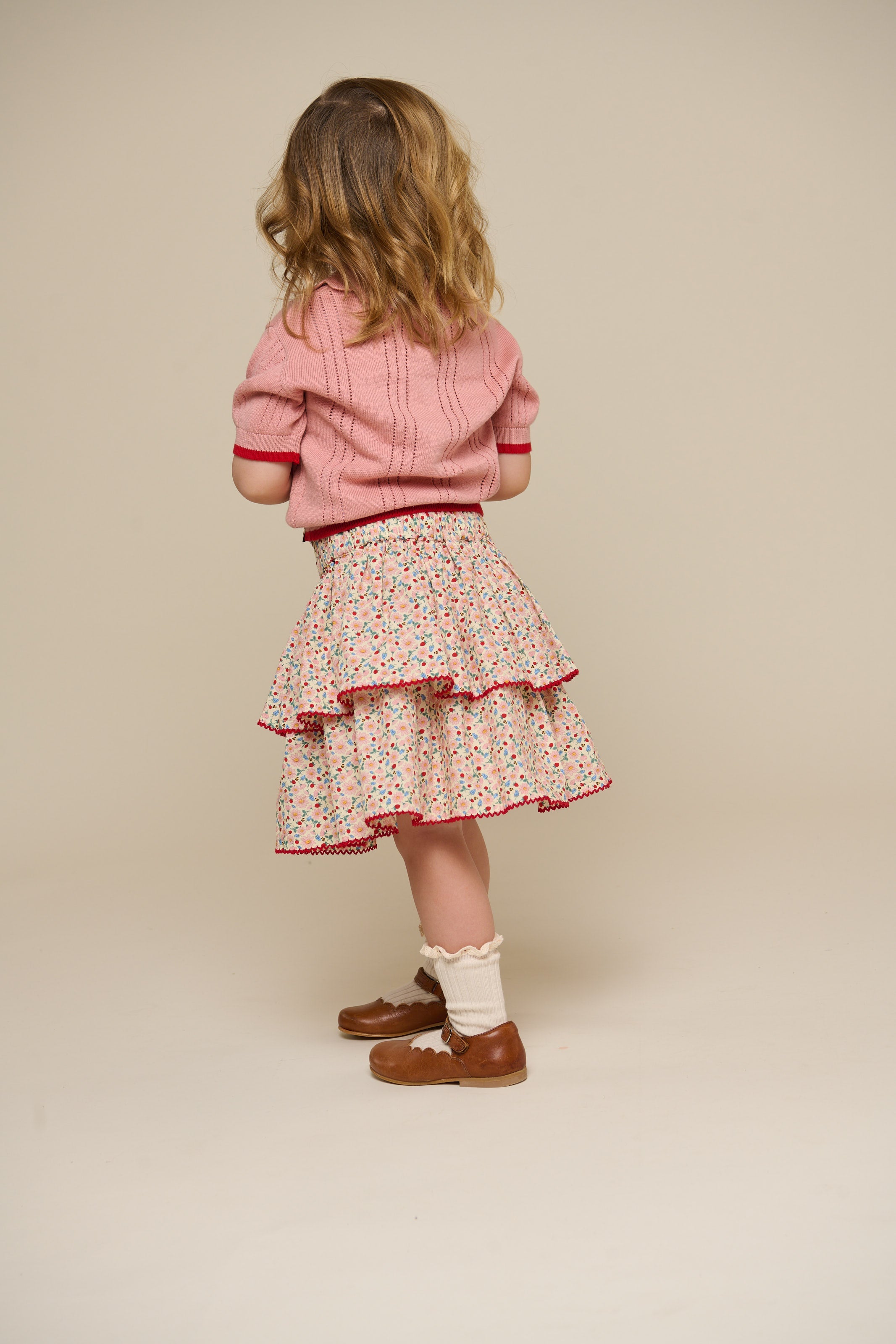 Mädchen gestricktes Polo - Kids - Rose | 101241 Helena