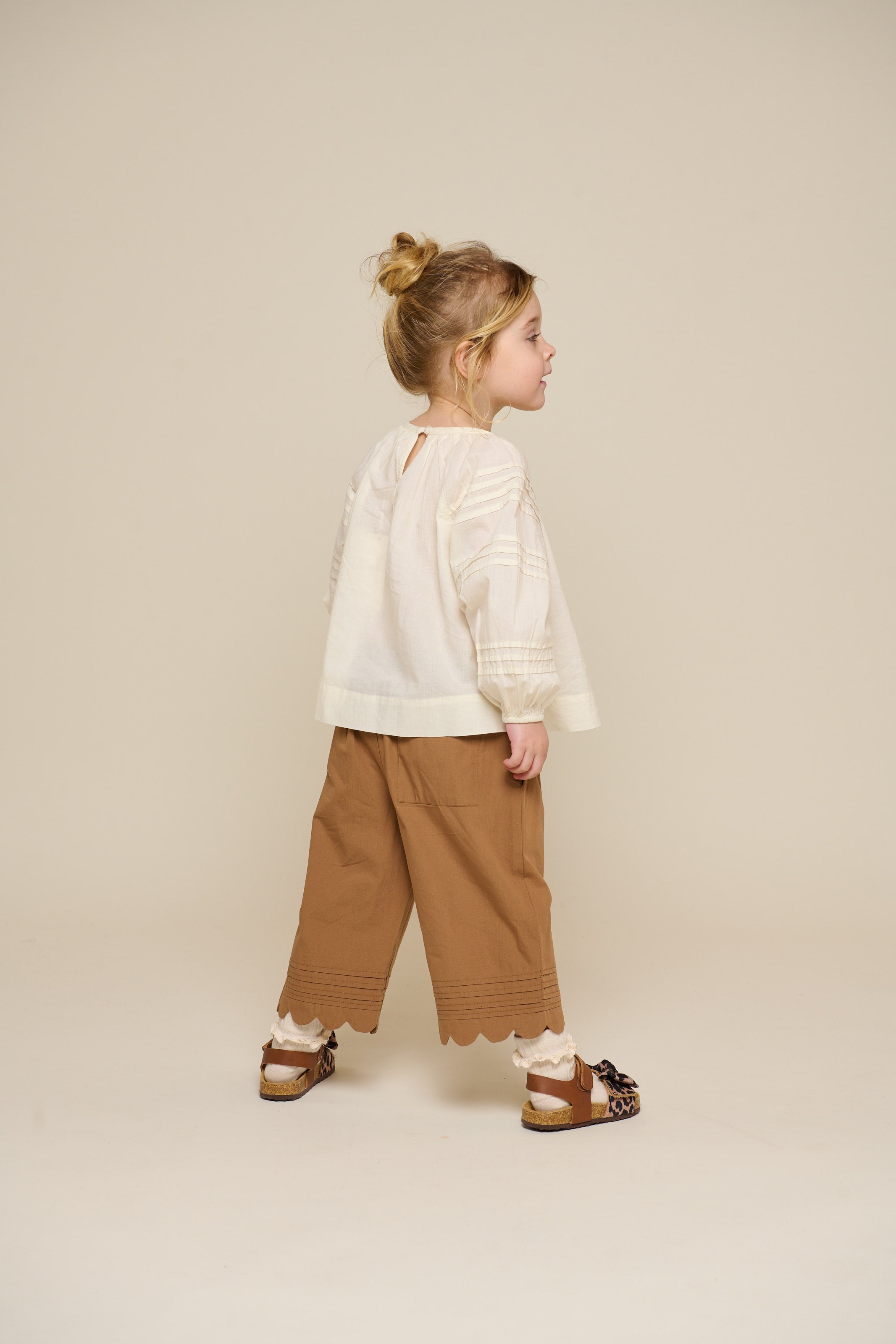 Popelinehose mit Muschelkante - Kids - Coconut | 101048 Joy