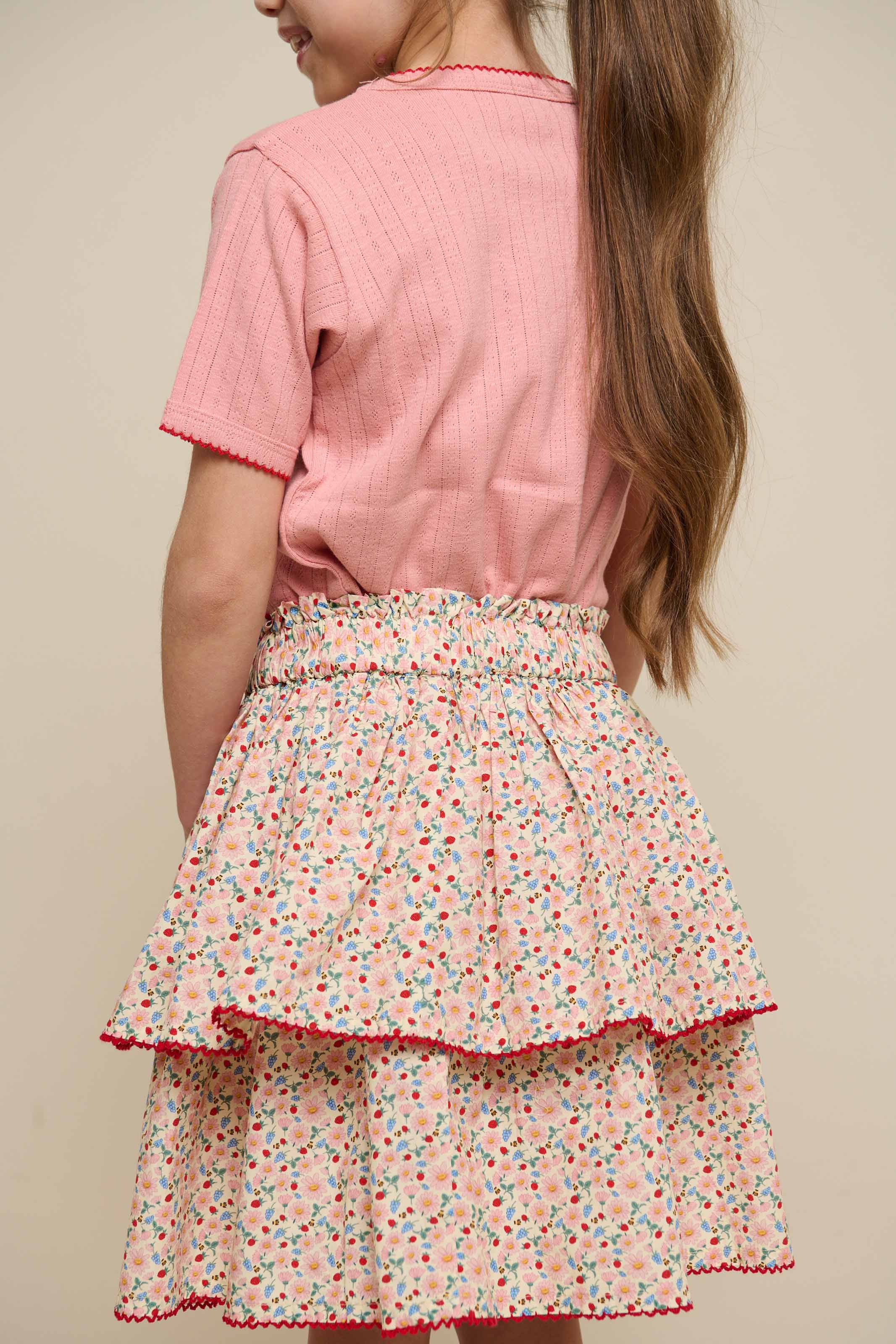 Pointelle T-Shirt mit Kontrast-Picot - Tween - Rose Tan | 101288 Drew