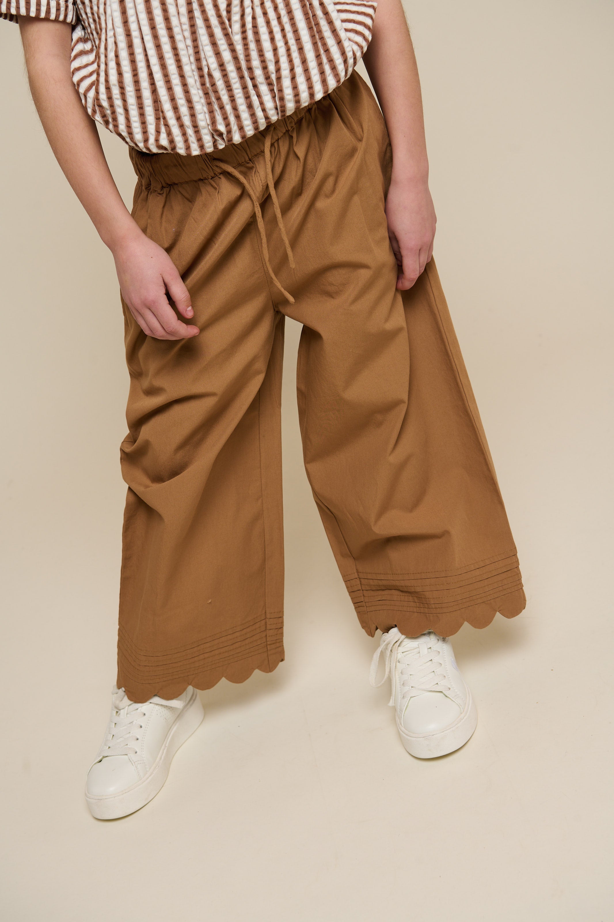 Popelinehose mit Muschelkante - Tween - Coconut | 101079 Joy