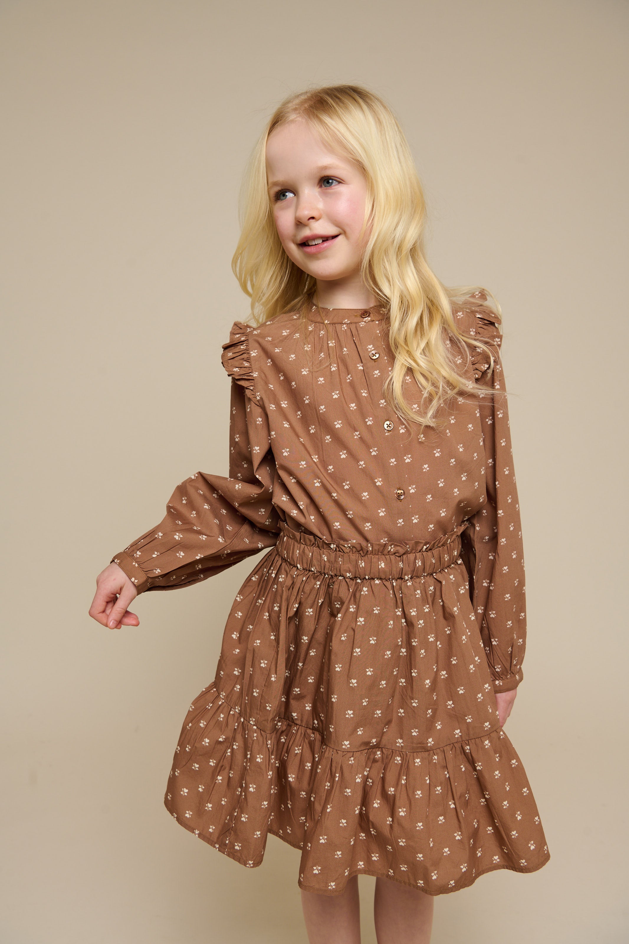 Bedruckte Popeline-Hemdbluse - Tween - Coconut | 101088 Camilla