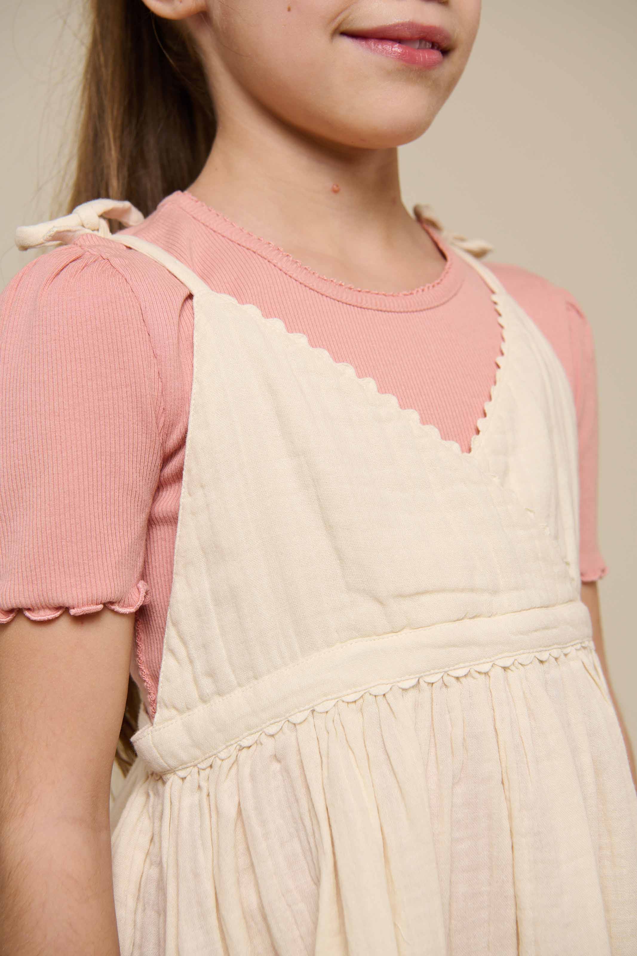 T-Shirt aus Modalripp - Tween - Rose Tan | 101299 Lottie