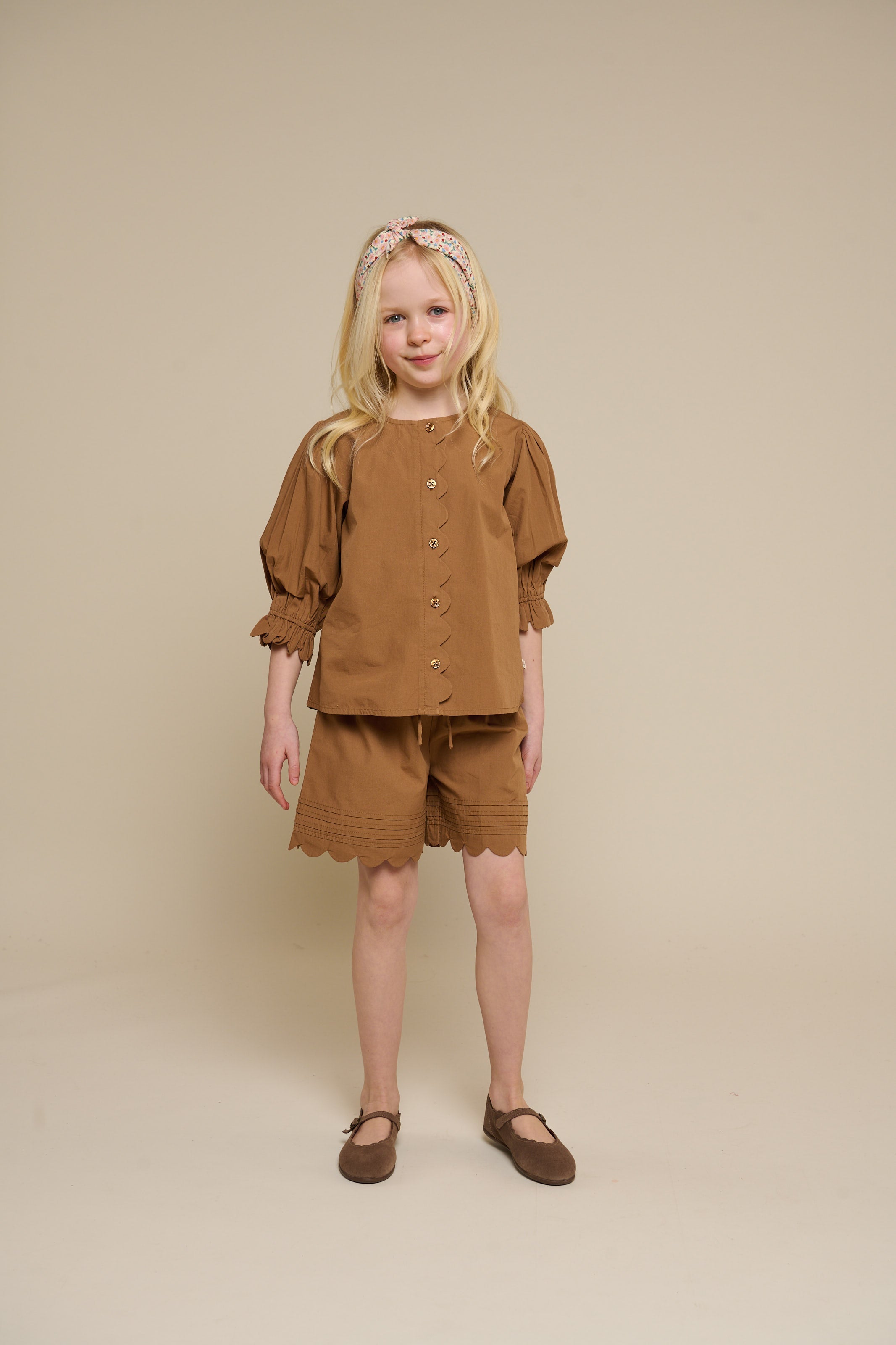 Popelinebluse mit Muschelkante - Tween - Coconut | 101077 Joy