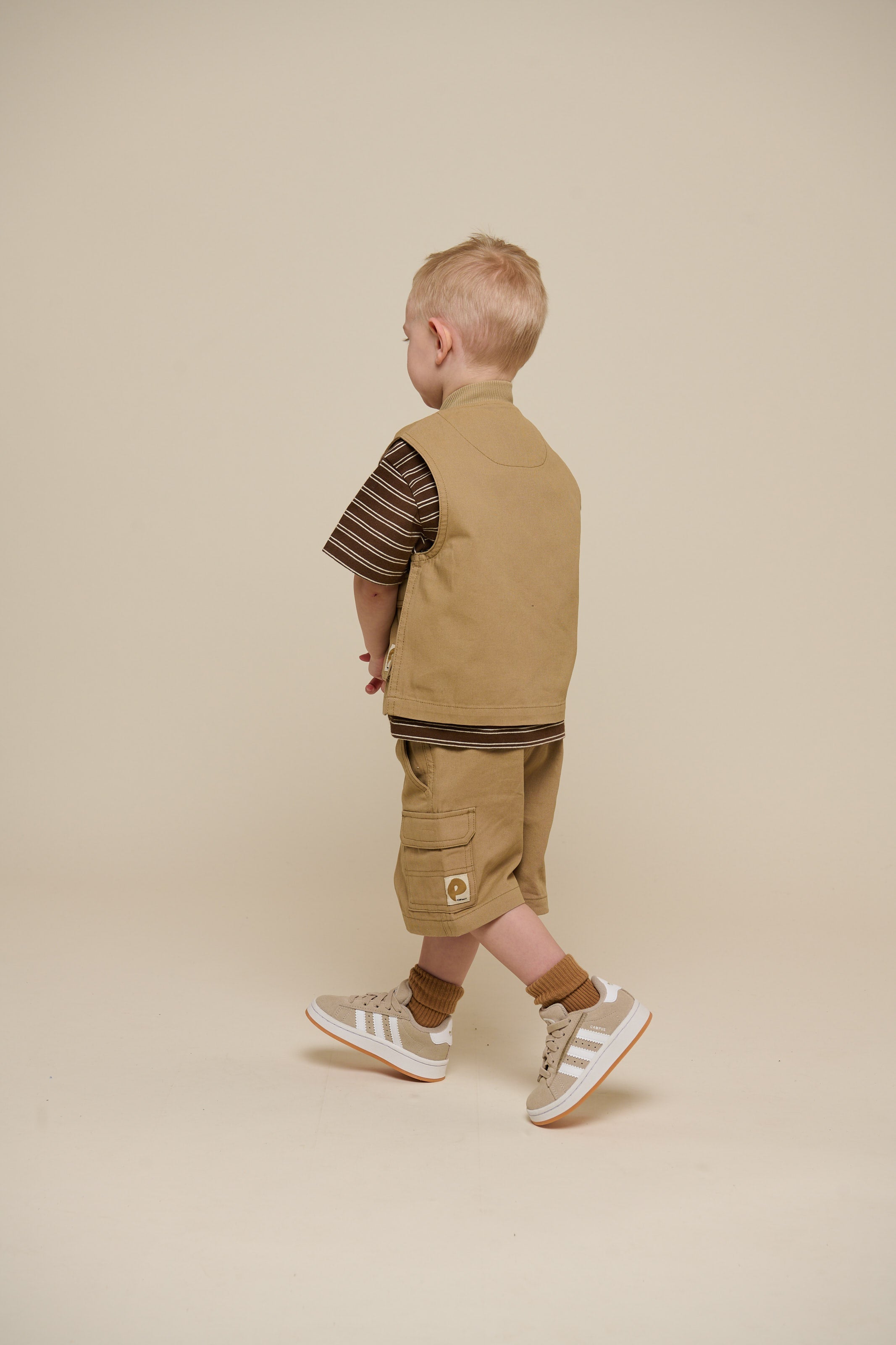 Canvas Cargo Weste - Kids - Khaki | 101128 Isack