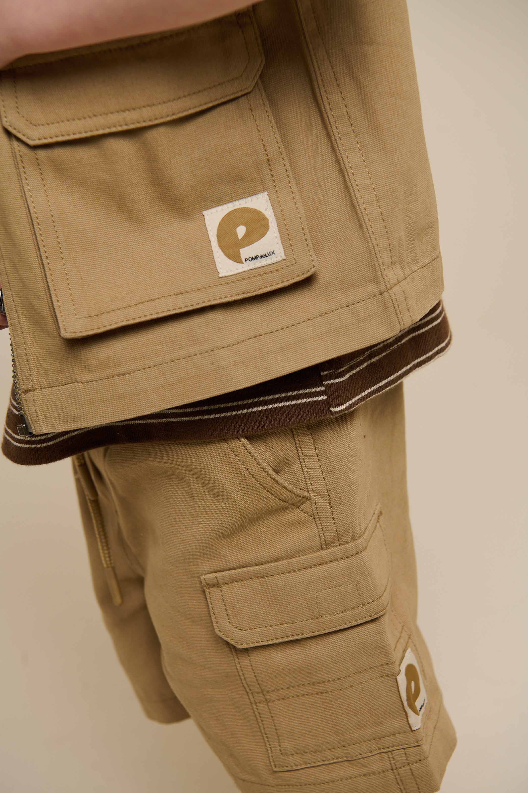 Canvas Cargo Weste - Kids - Khaki | 101128 Isack