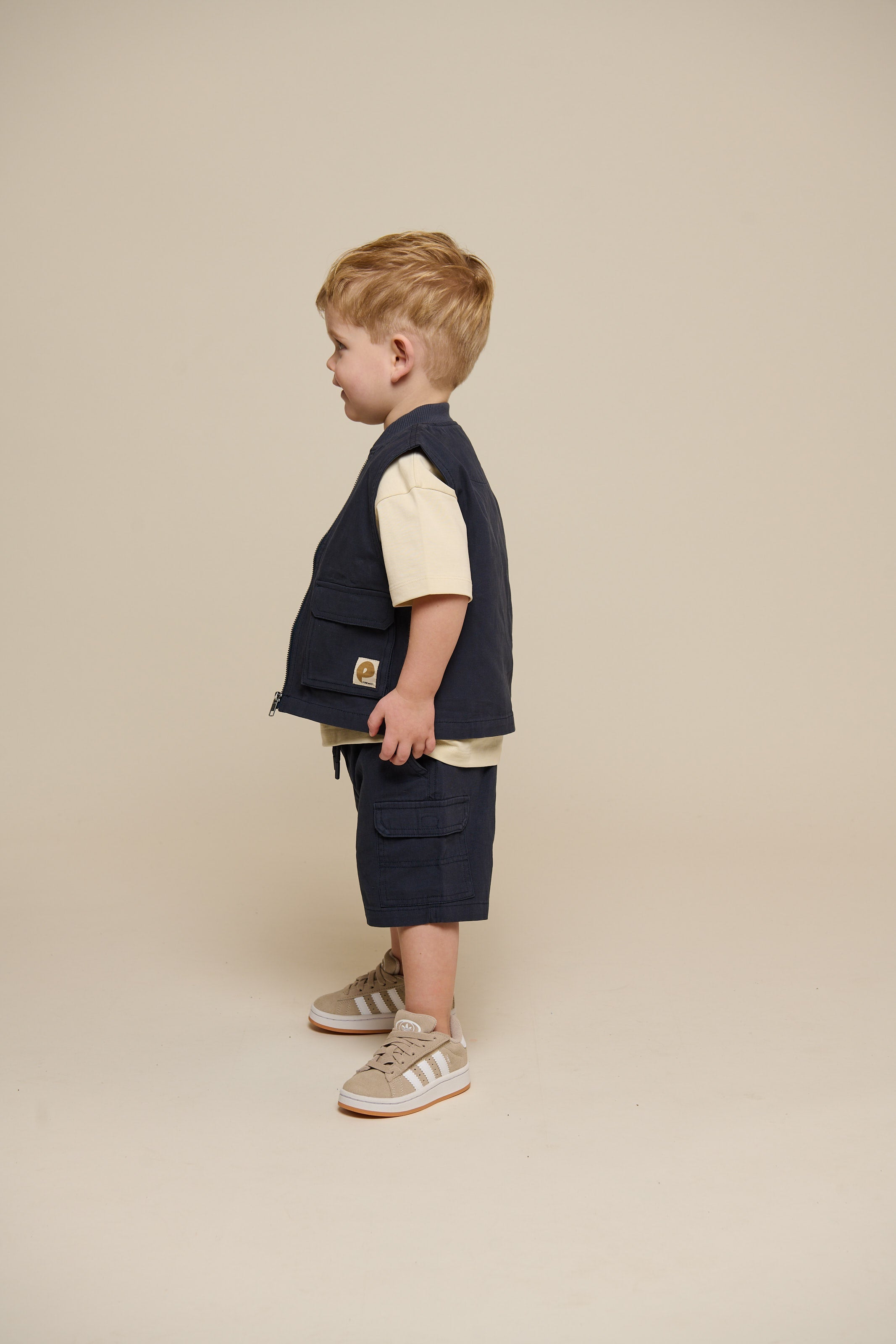 Canvas Cargo Weste - Kids - Navy | 101130 Isack