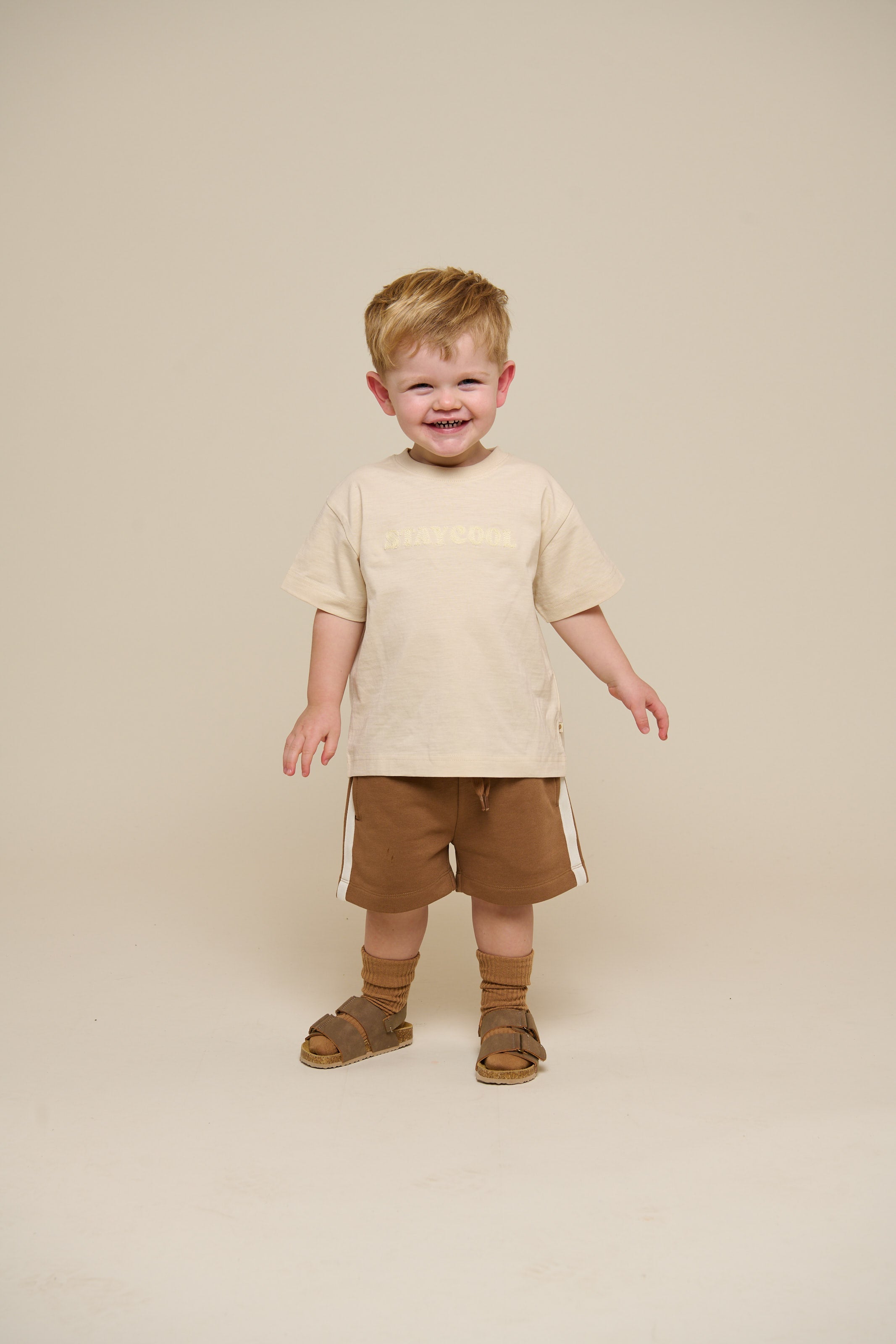 Sweatshorts mit Kontrast-Tape - Kids - Coconut | 101263 Carter