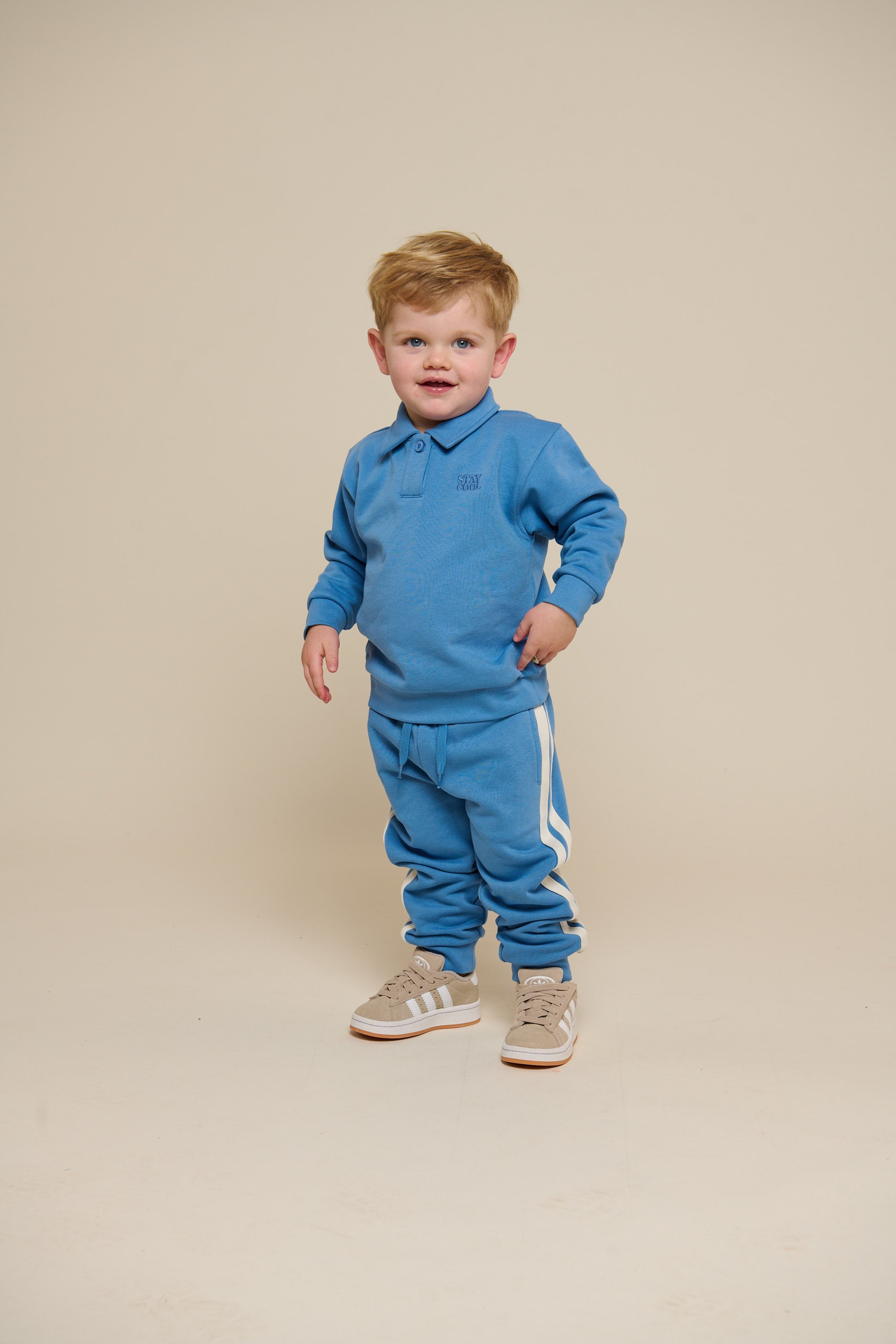 Polo-Sweatshirt - Kids - Dusty Blue | 101253 Carter