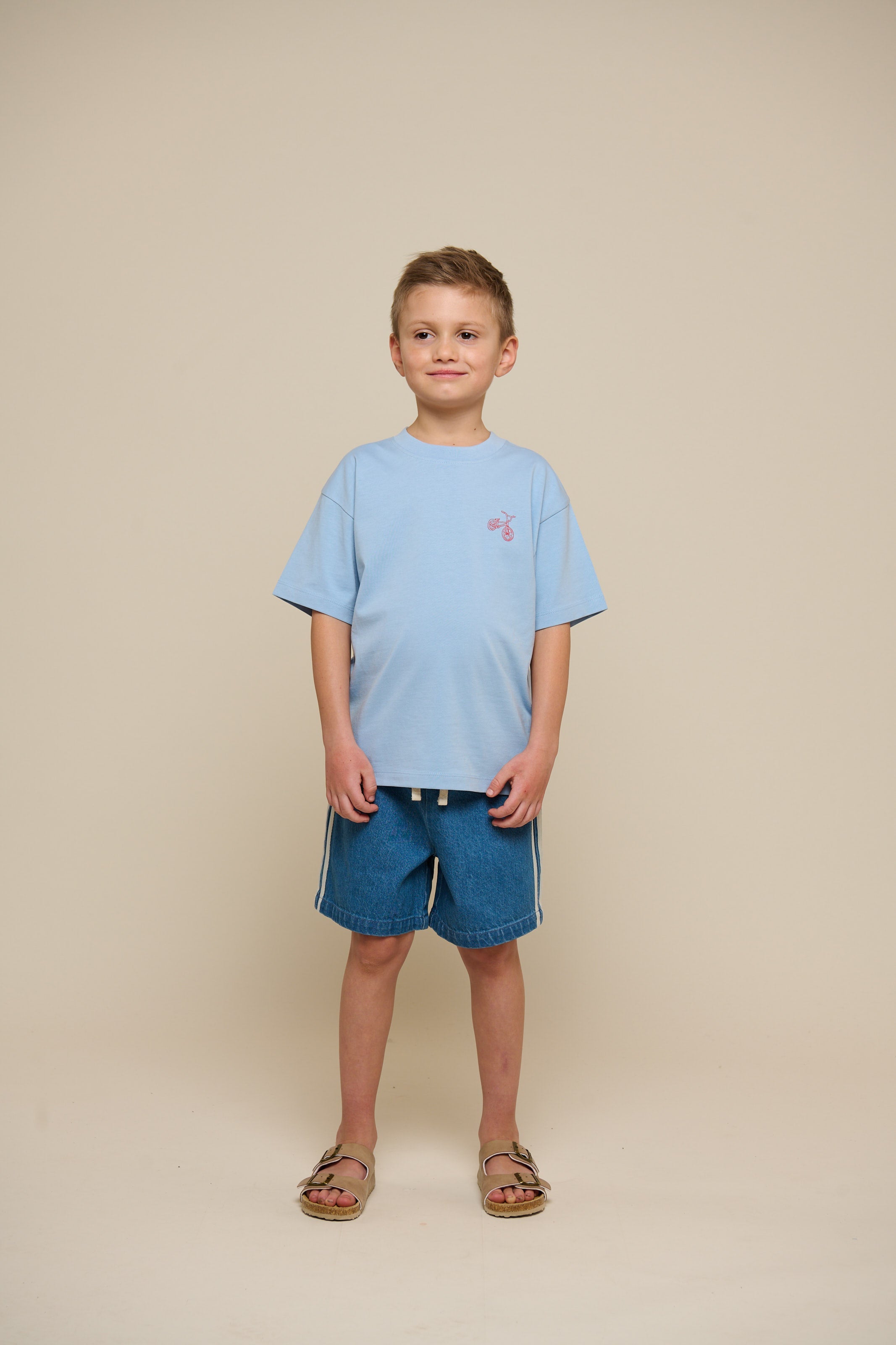 Baggy Denim Shorts mit Kontrast-Tape - Tween - Blue Denim | 101143 Callum
