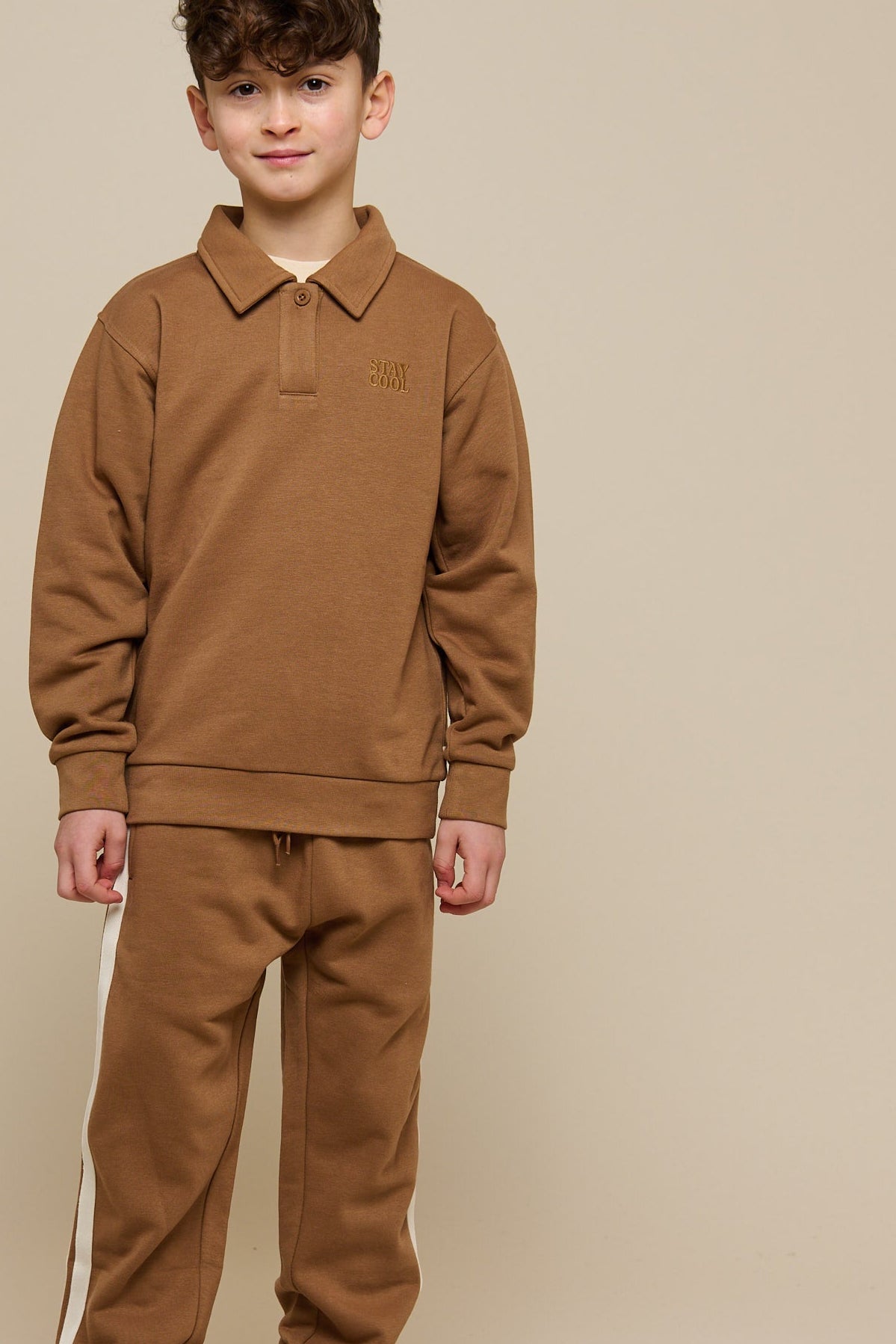 Sweat Pants with Tape - Tween - Coconut | 101260 Carter