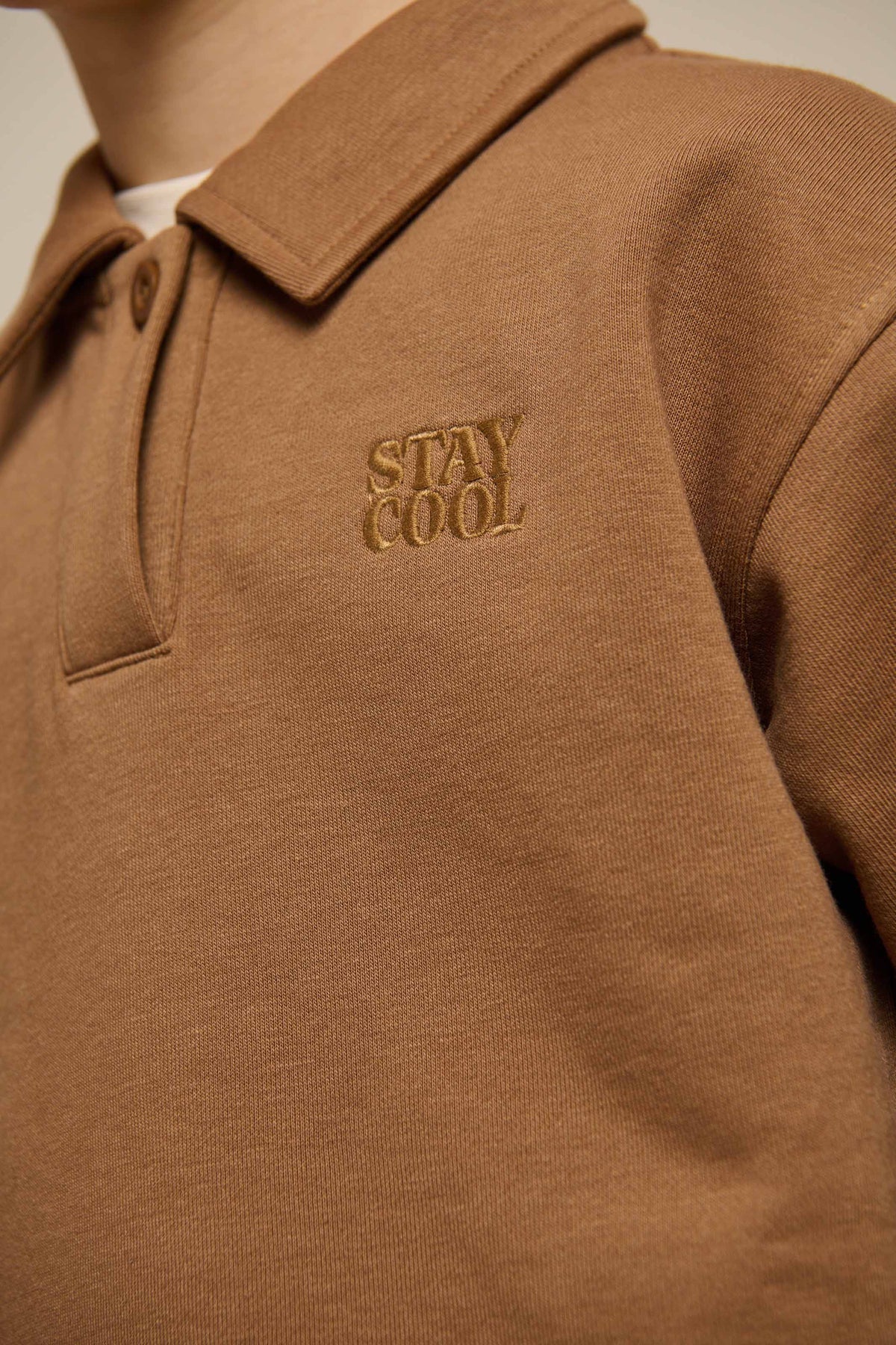 Polo Sweatshirt - Tween - Coconut | 101256 Carter