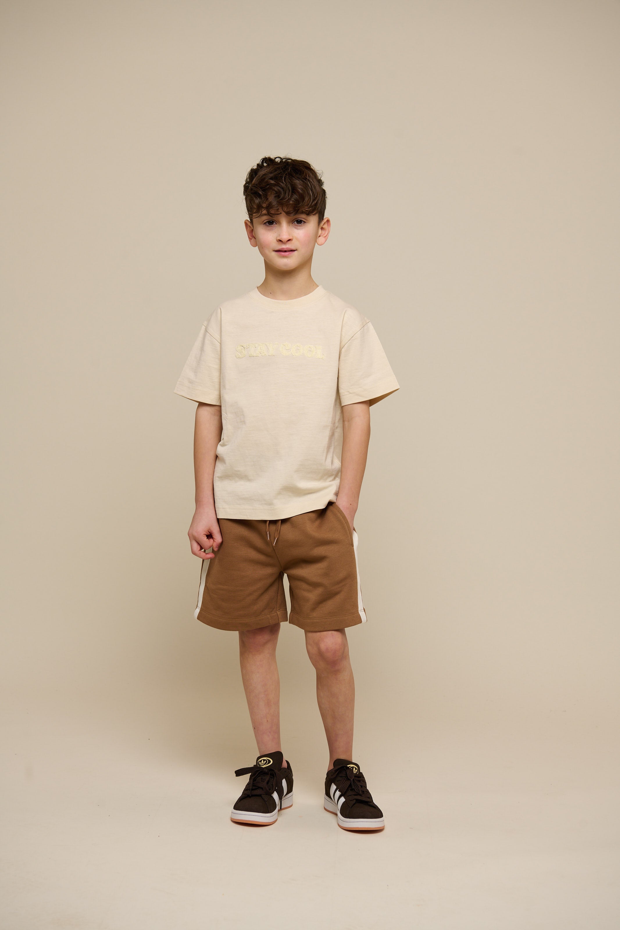 Sweatshorts mit Kontrast-Tape - Tween - Coconut | 101264 Carter