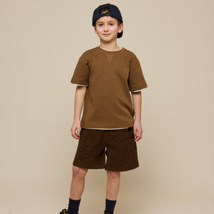 Pull-On Cord Shorts - Tween - Dark Brown | 101105 Tobias