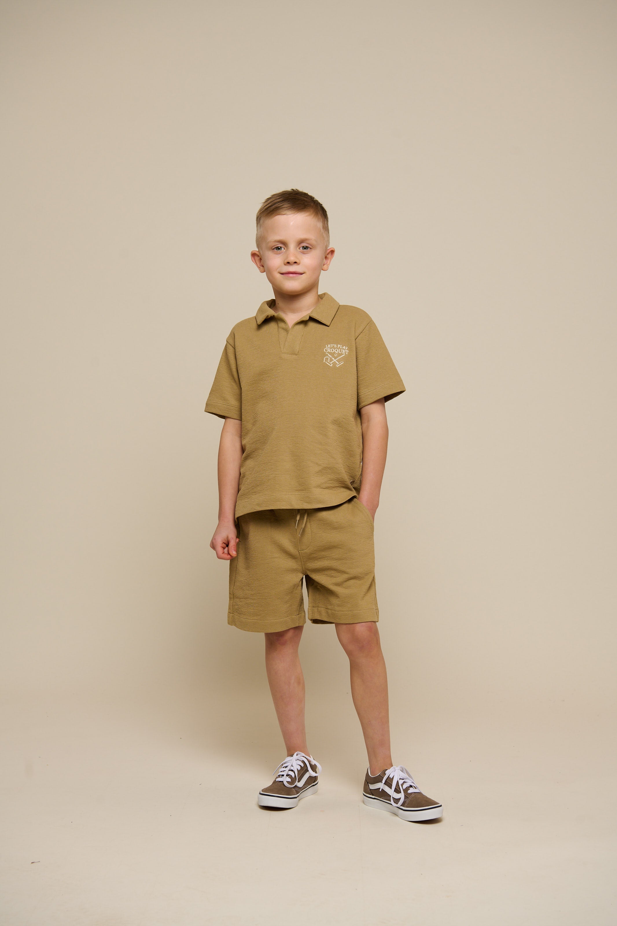 Strukturiertes Jersey-Poloshirt - Tween - Khaki | 101218 Sonny