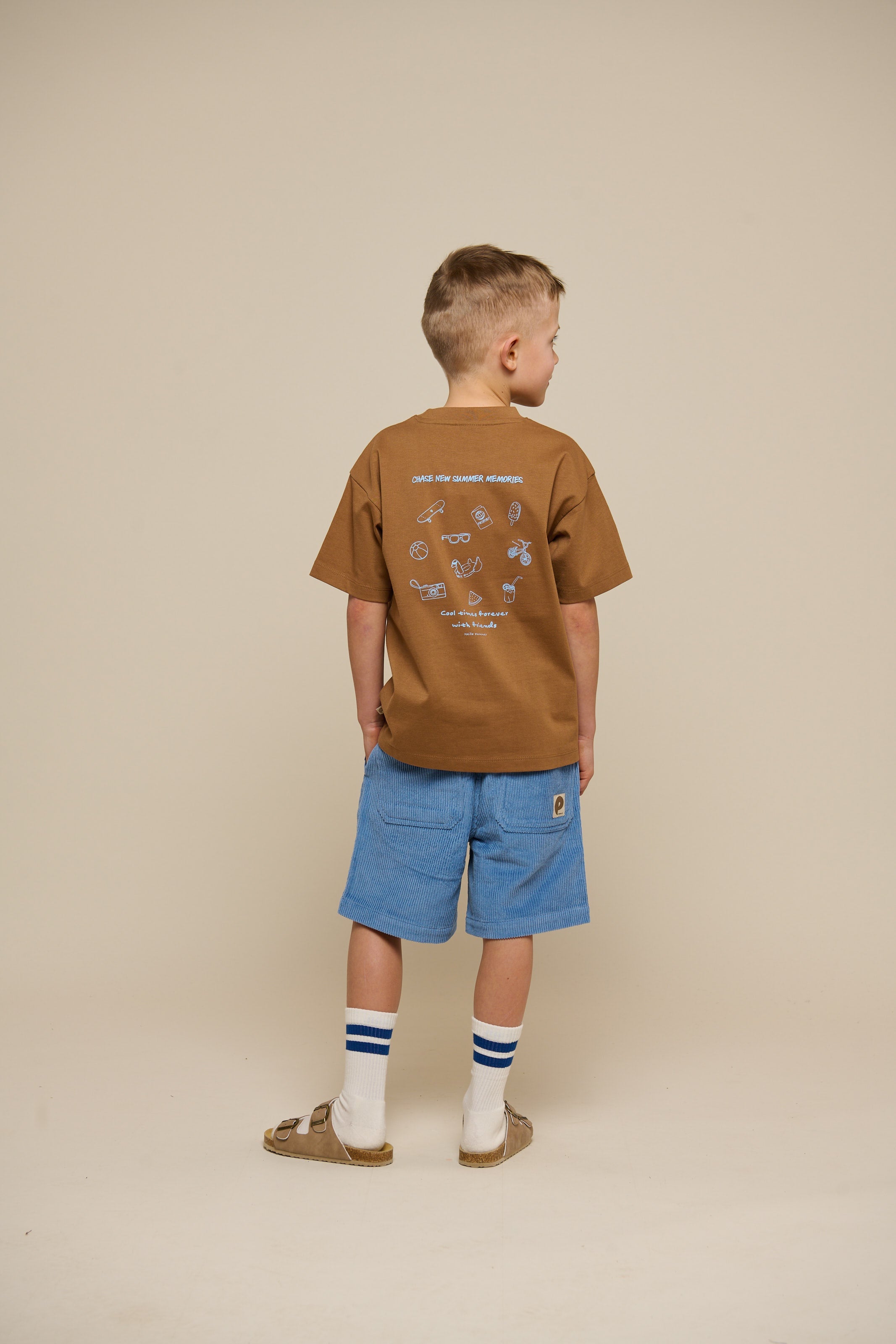 Pull-On Cord Shorts - Tween - Dusty Blue | 101101 Tobias