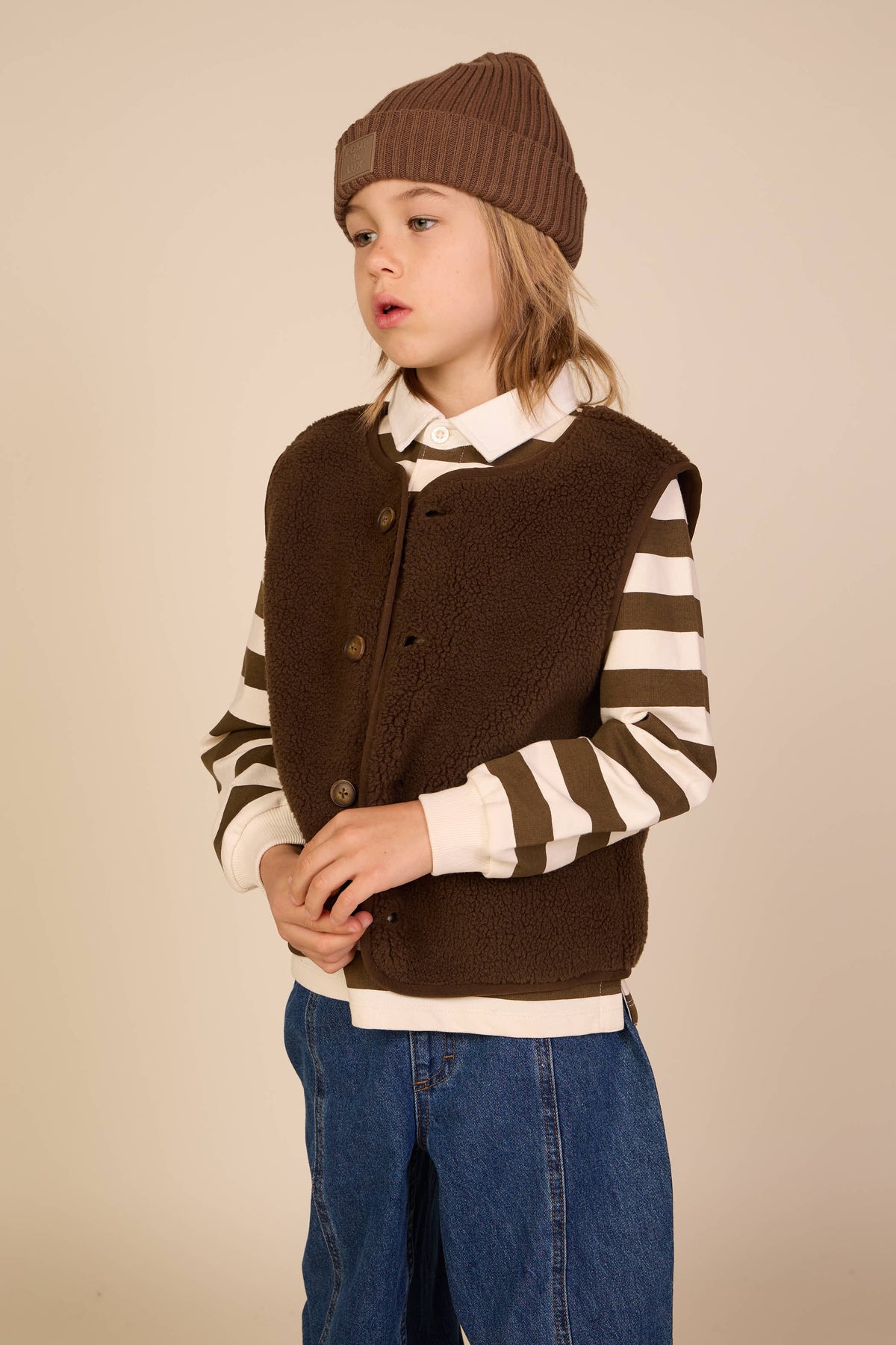 Teddyweste Tween - Dark Brown | 101686 Della