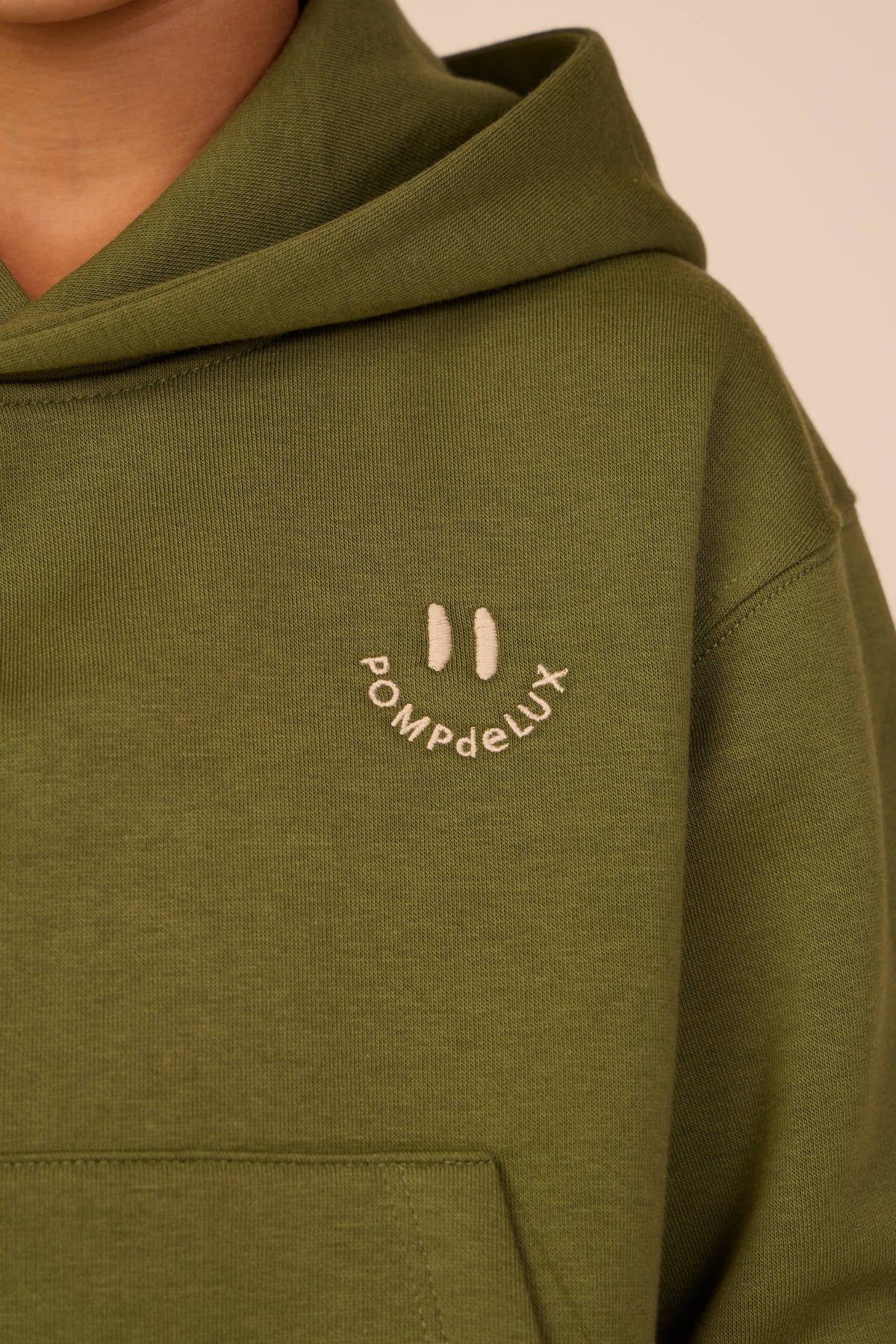 Hoodie mit Smiley-Stickerei Tween - Moss Green | 101582 Andrew