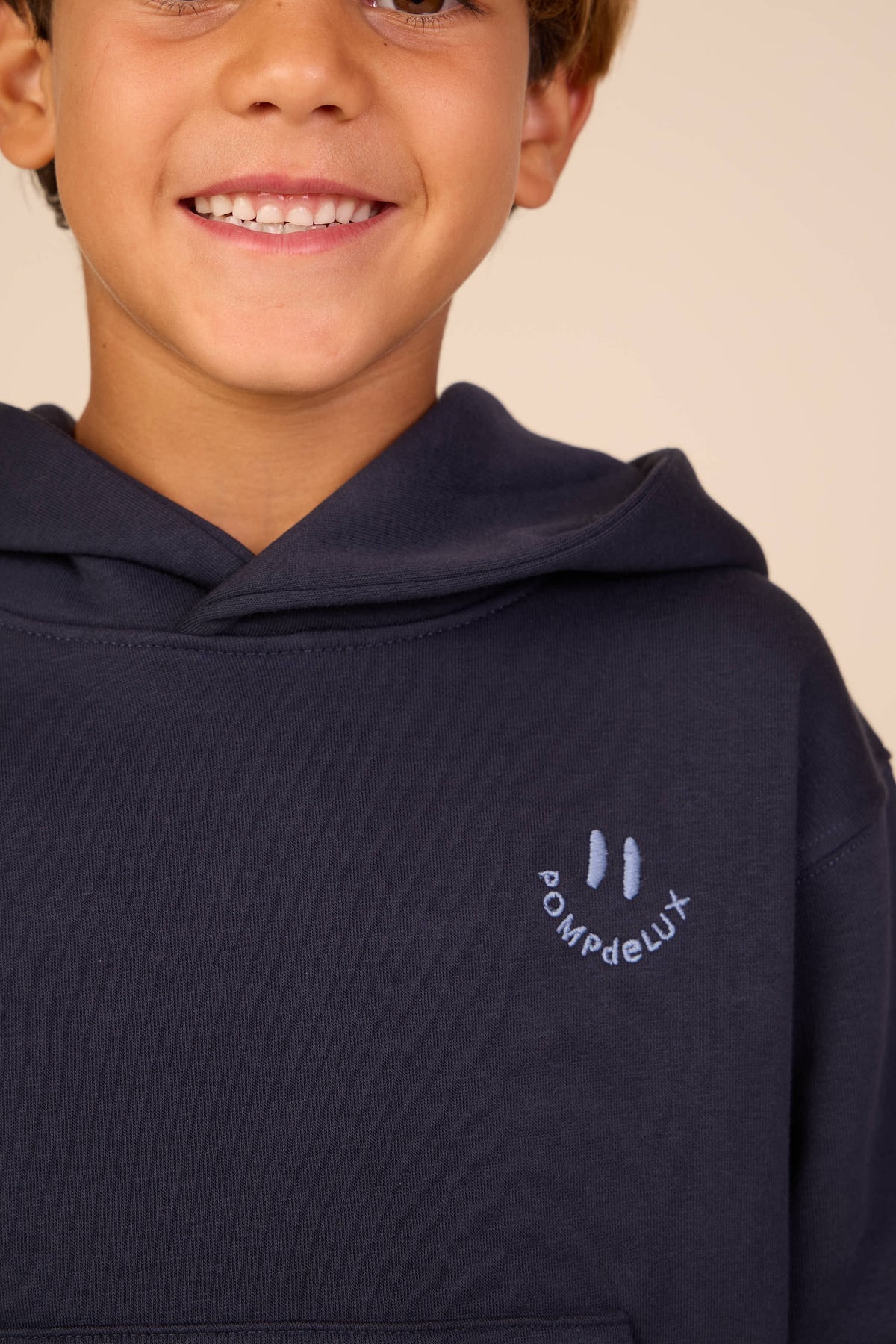 Hoodie mit Smiley-Stickerei Tween - Navy | 101580 Andrew