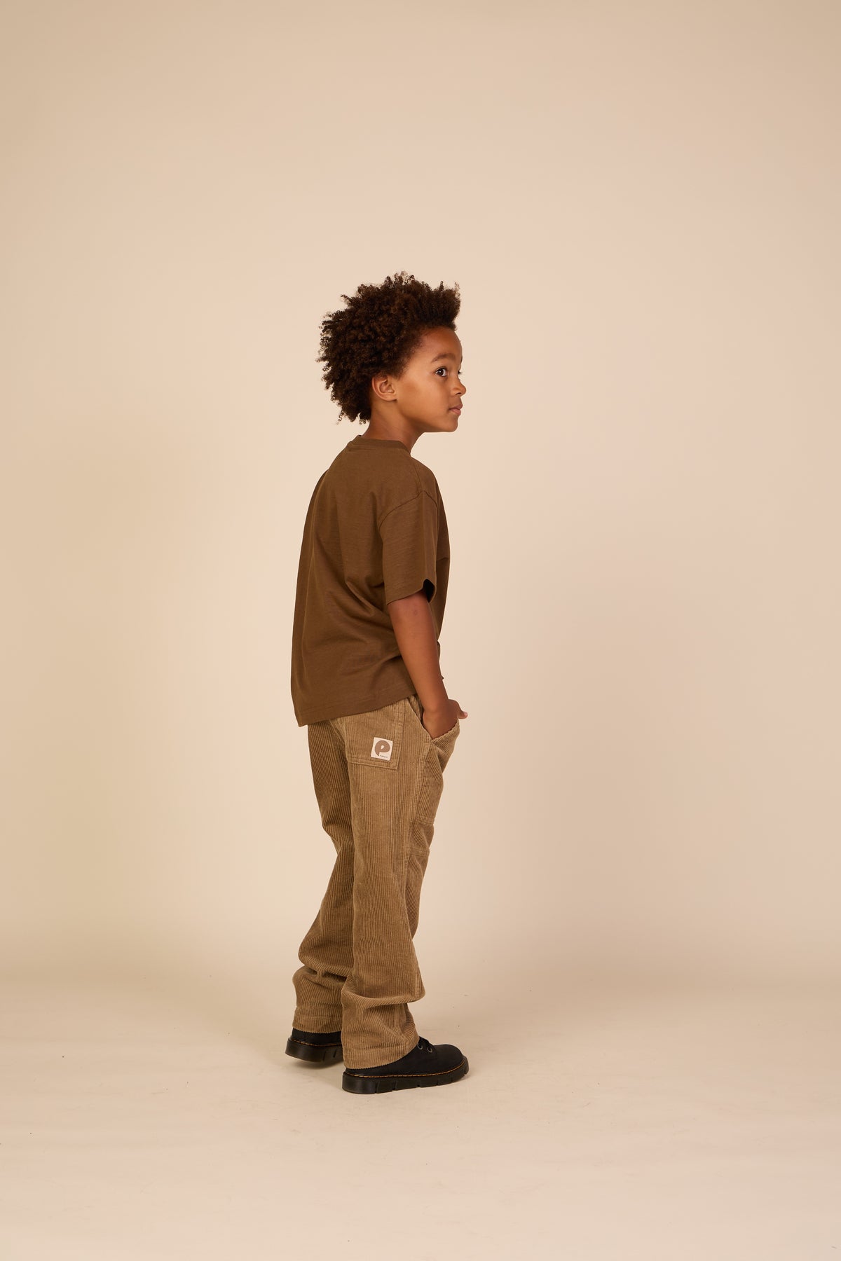 Slub-Jersey T-Shirt mit Stickerei - Tween - Dark Brown | 101158 Villum