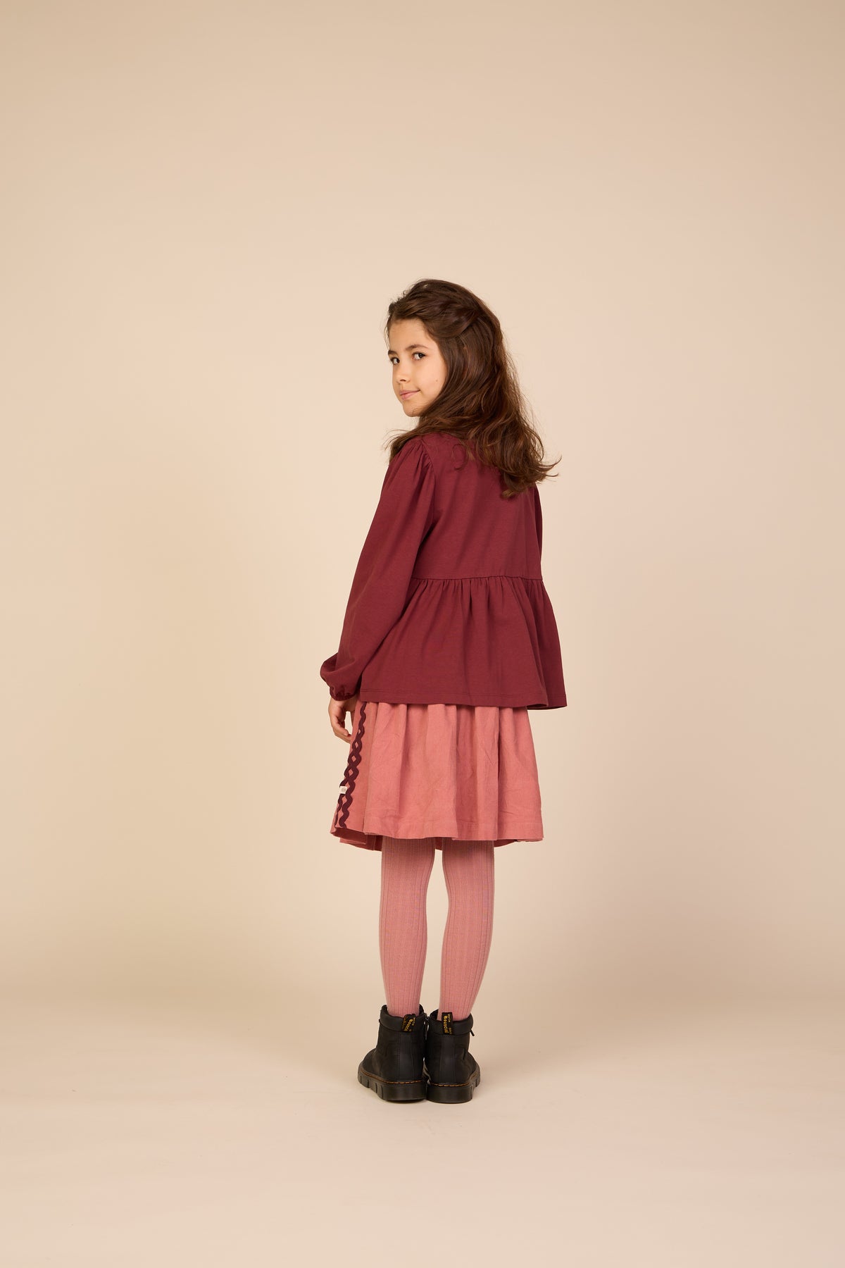 Cordrock mit Zickzackborte Tween - Dusty Rose | 101480 Sille