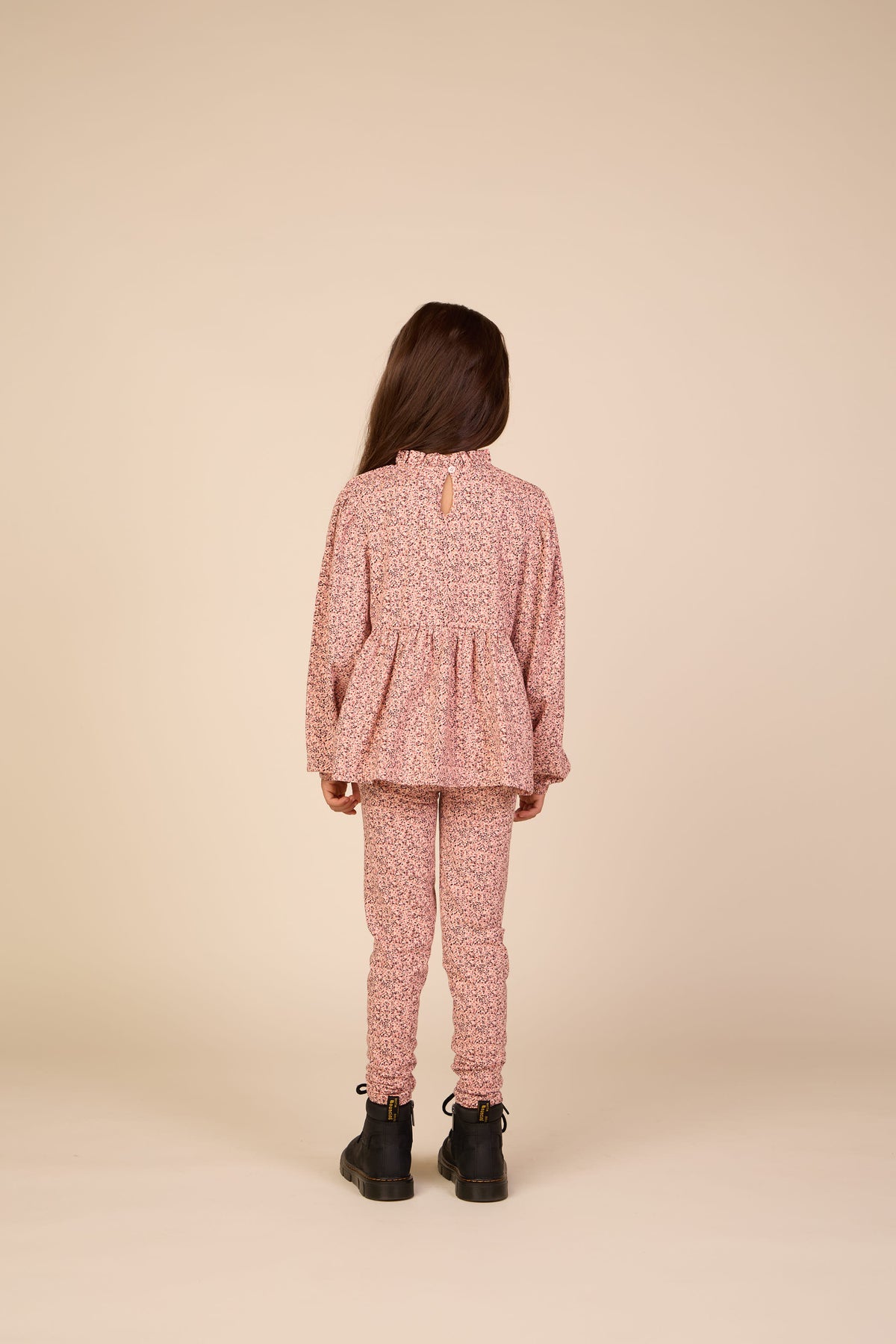 Kleingeblümte Jersey-Leggings Tween - Rose/Bordeaux | 101552 Heidi