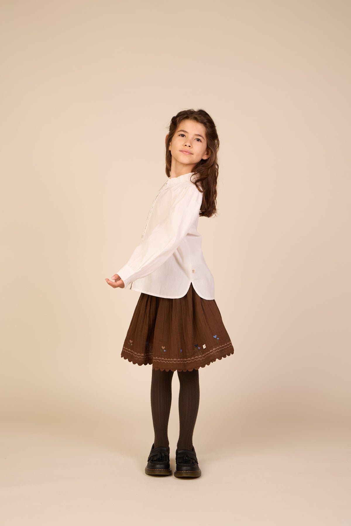 Baumwollhemd mit Spitzenkragen Tween - Offwhite | 101460 Holly