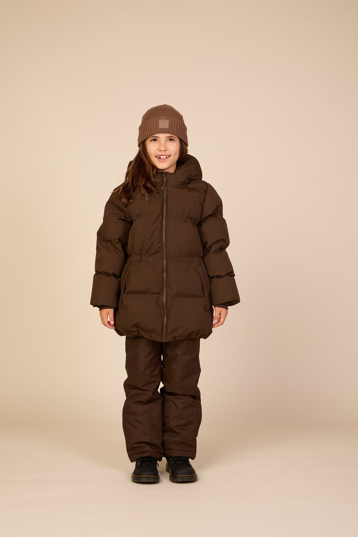 Adventure® Winterjacke mit verstellbarer Taille Tween - Dark Brown | 101414 Elenor