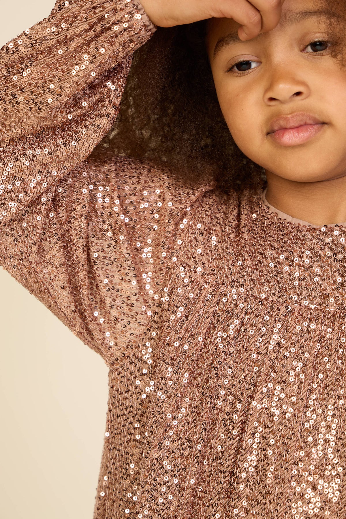 Paillettenkleid Tween - Light Brown | 101676 Amber