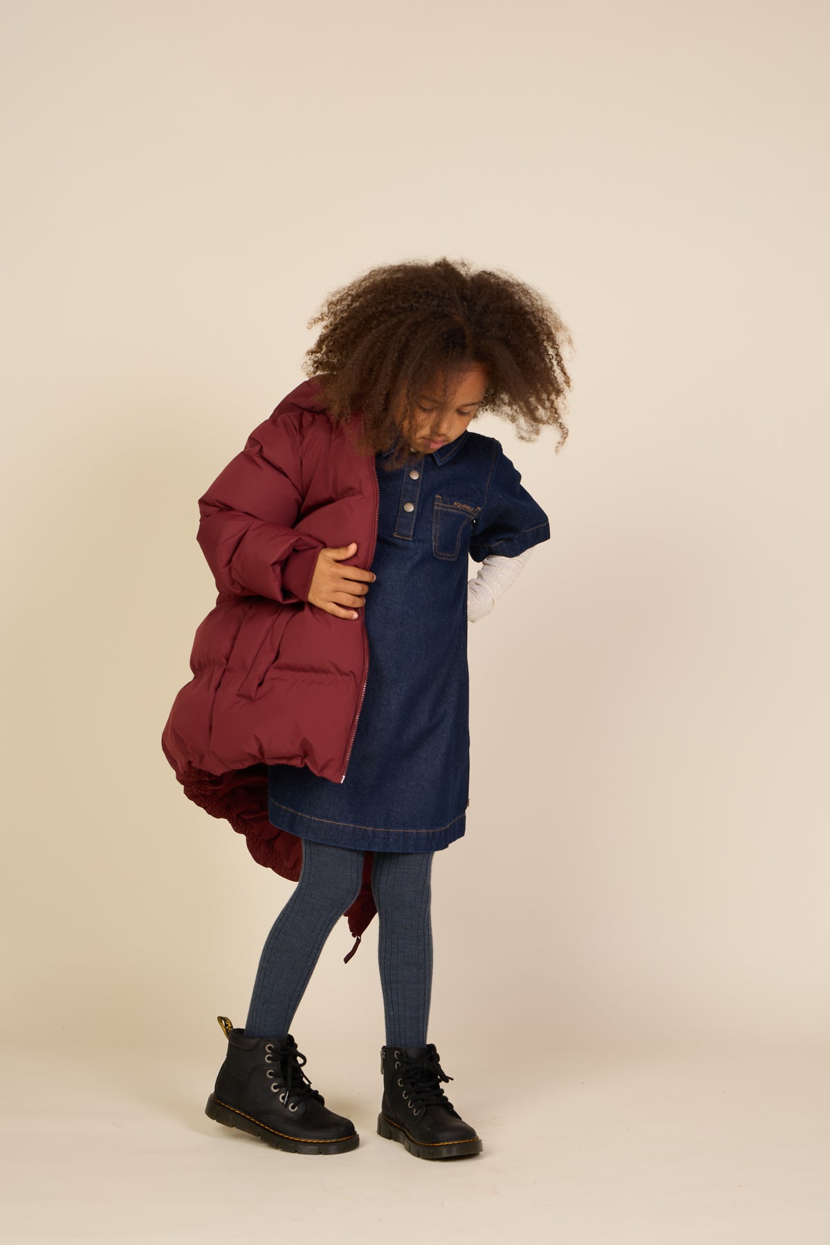 Adventure® Winterjacke mit verstellbarer Taille Tween - Bordeaux | 101416 Elenor
