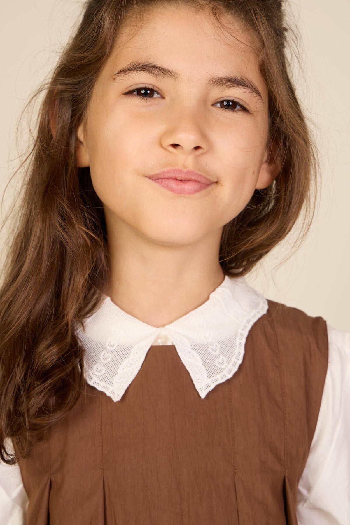 Baumwollhemd mit Spitzenkragen Tween - Offwhite | 101460 Holly