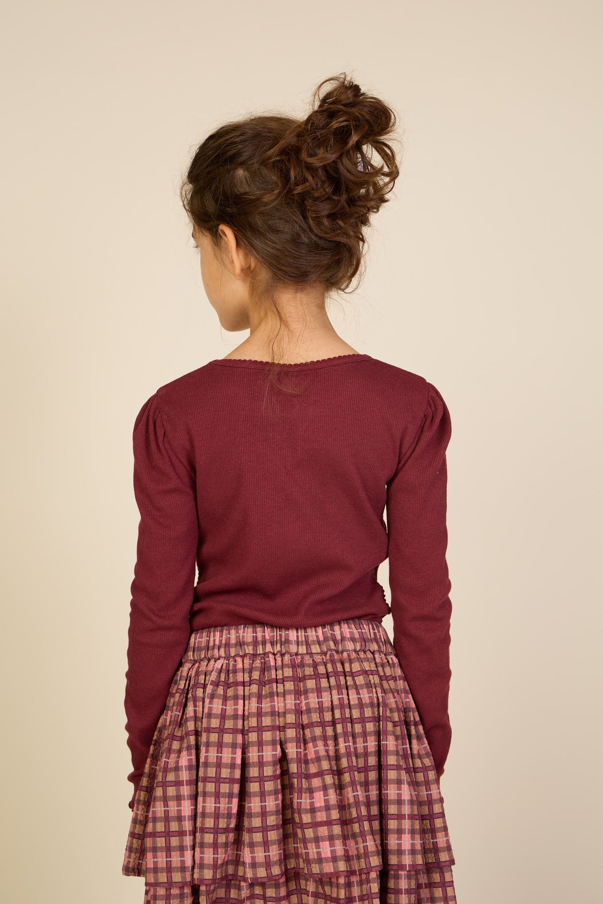 Karierter Baumwollrock Tween - Rose | 101498 Penny