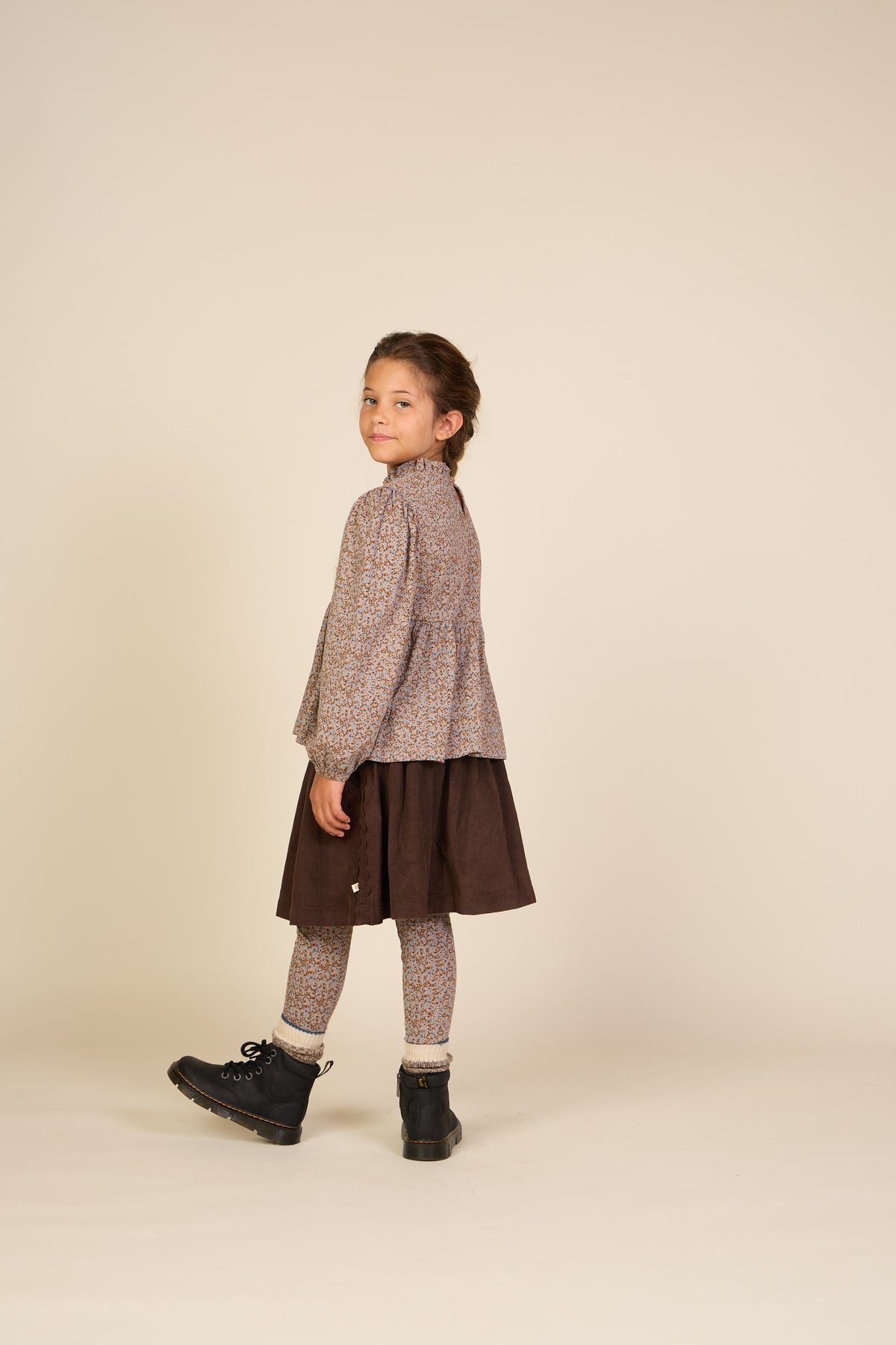 Cordrock mit Zickzackborte Tween - Dark Brown | 101478 Sille