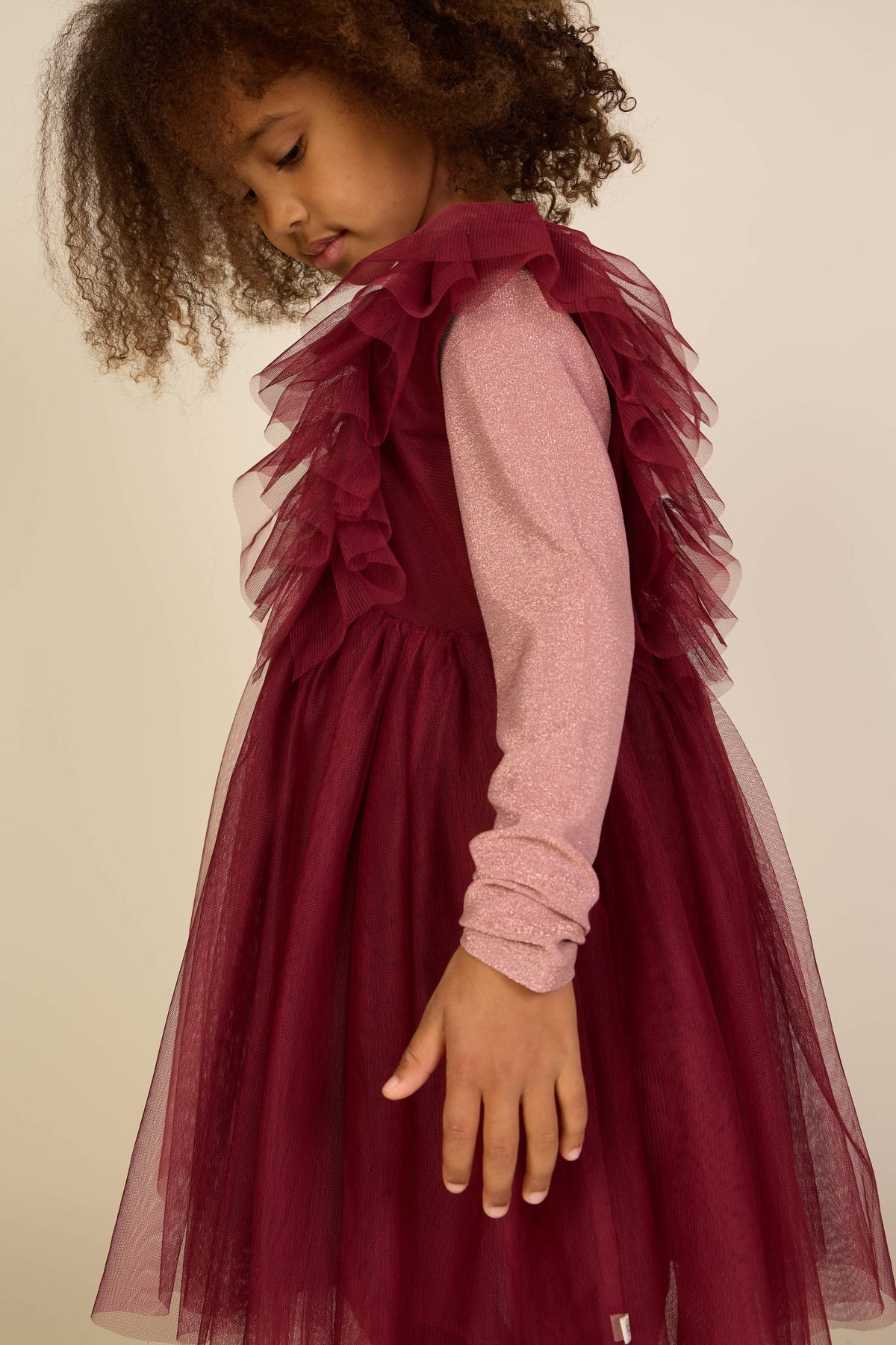 Tüllkleid Tween - Bordeaux | 101508 Bianca