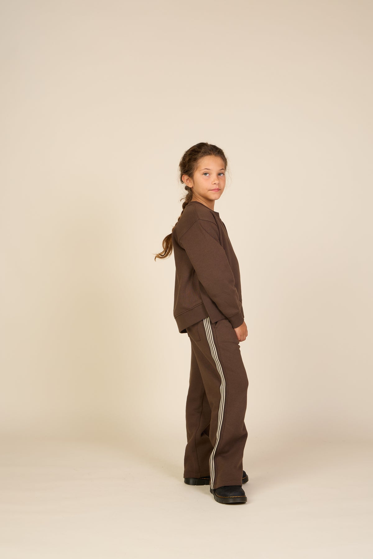 Jogginghose mit Seitenstreifen Tween - Dark Brown | 101631 Zoe
