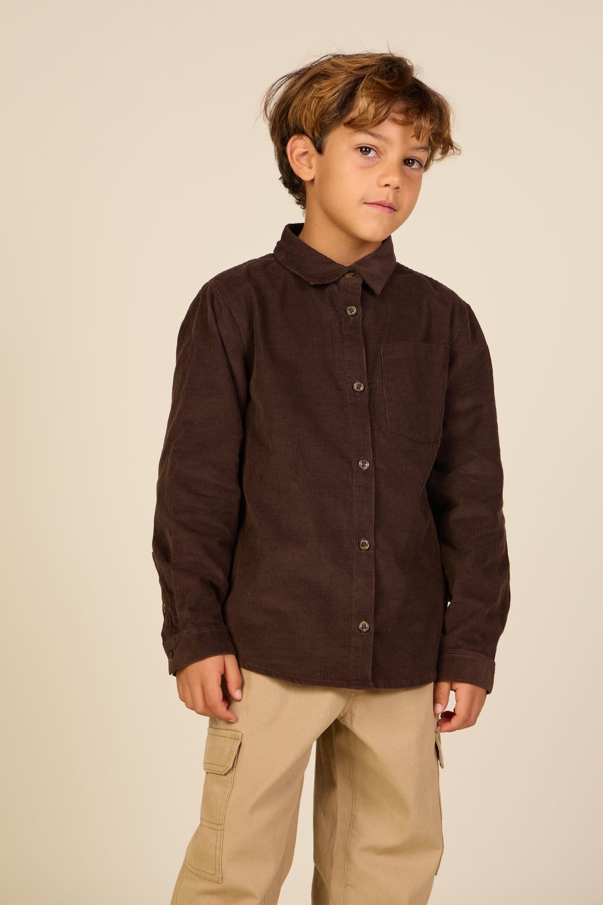 Cordhemd Tween - Dark Brown | 101656 Jonny