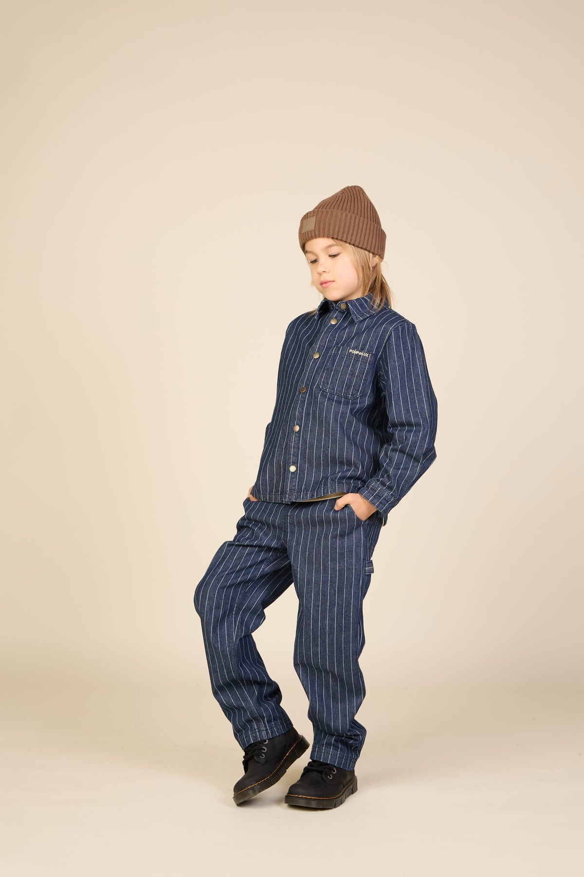 Jeans-Overshirt mit Nadelstreifen Tween - Dark Blue | 101515 Austin