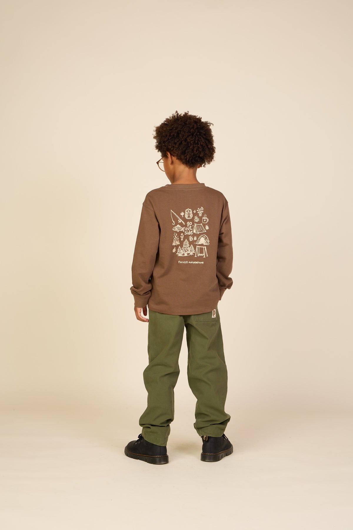 Canvas-Hose mit aufgesetzten Taschen Tween - Moss Green | 101536 Greyson