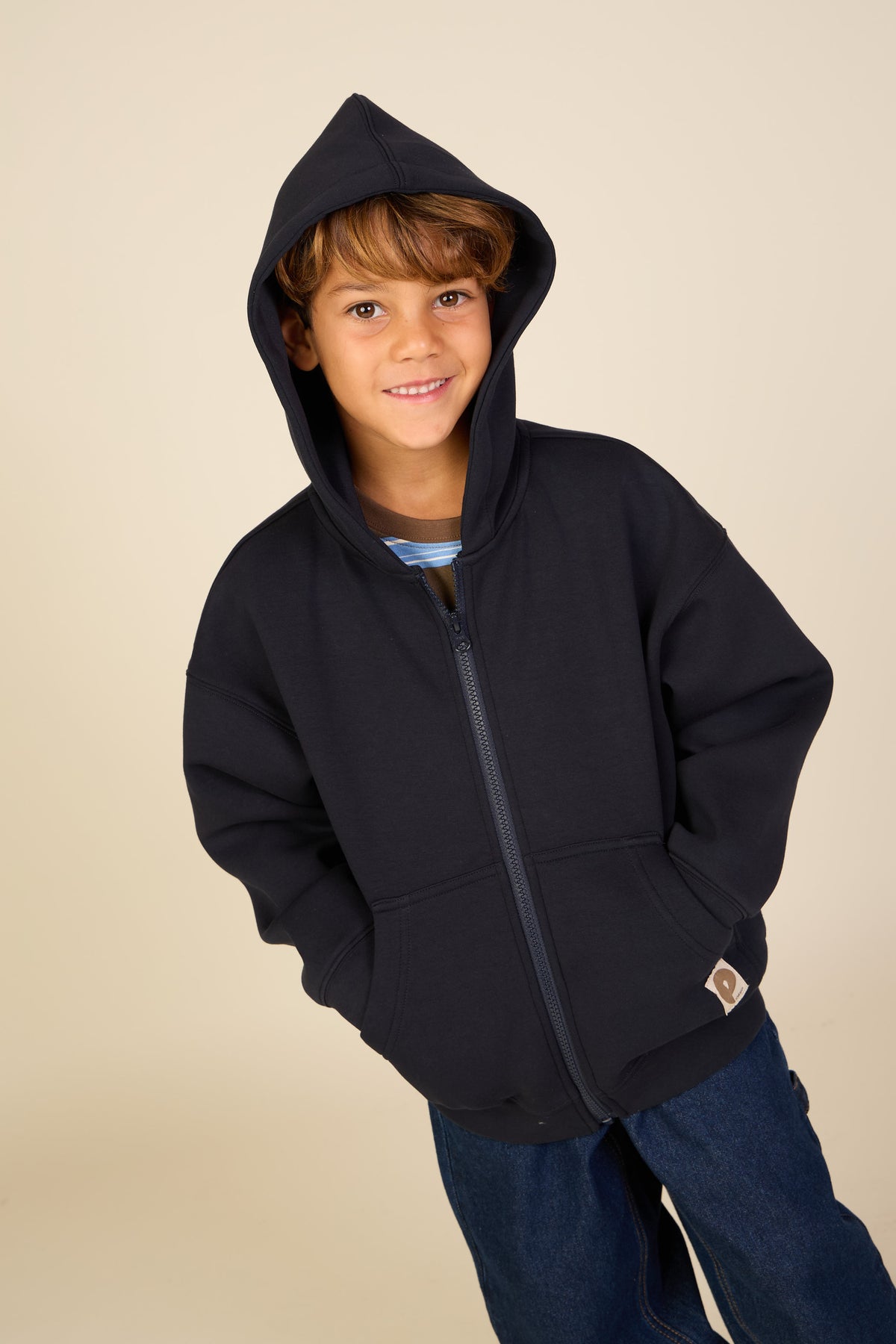 Scuba Hoodie mit Reißverschluss - Tween - Dark Navy | 100640 Liam
