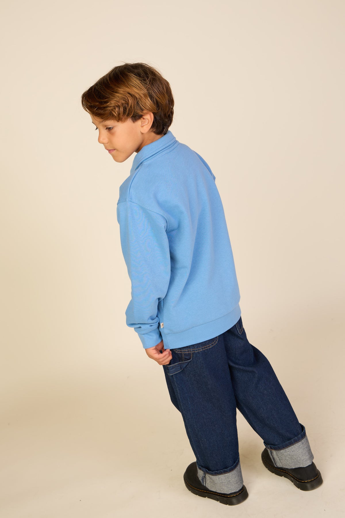 Polo-Sweatshirt - Tween - Dusty Blue | 101254 Carter