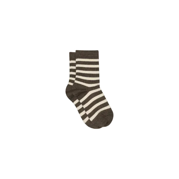 MP Gestreifte Woll-Rippsocken – Alle – Braun meliert | 101737 MP 79200