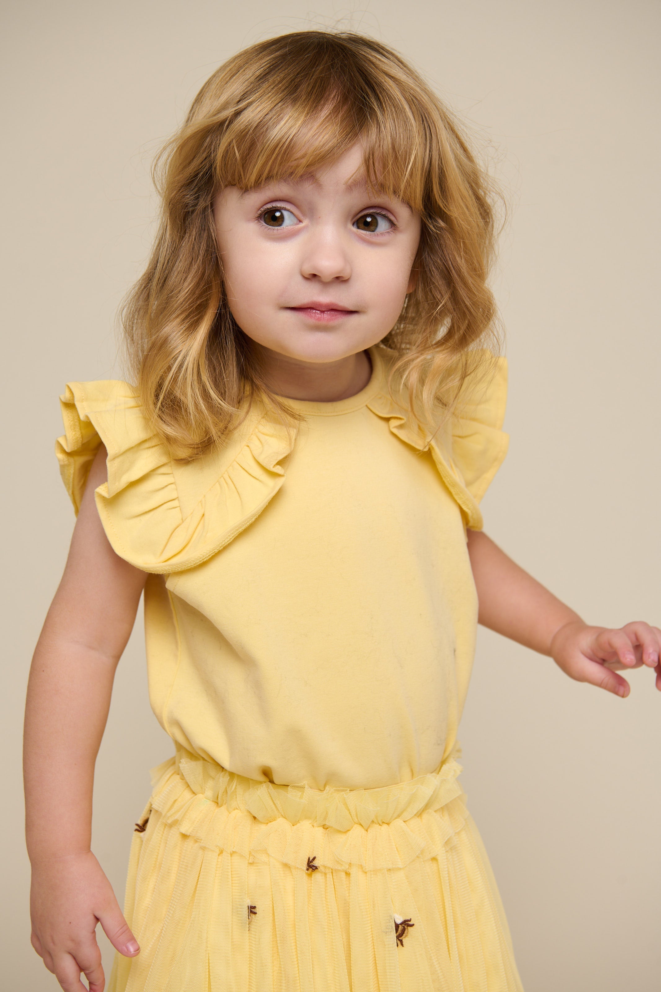 Jersey-Top mit Rüsche - Kids - Sunlight | 101265 Selma