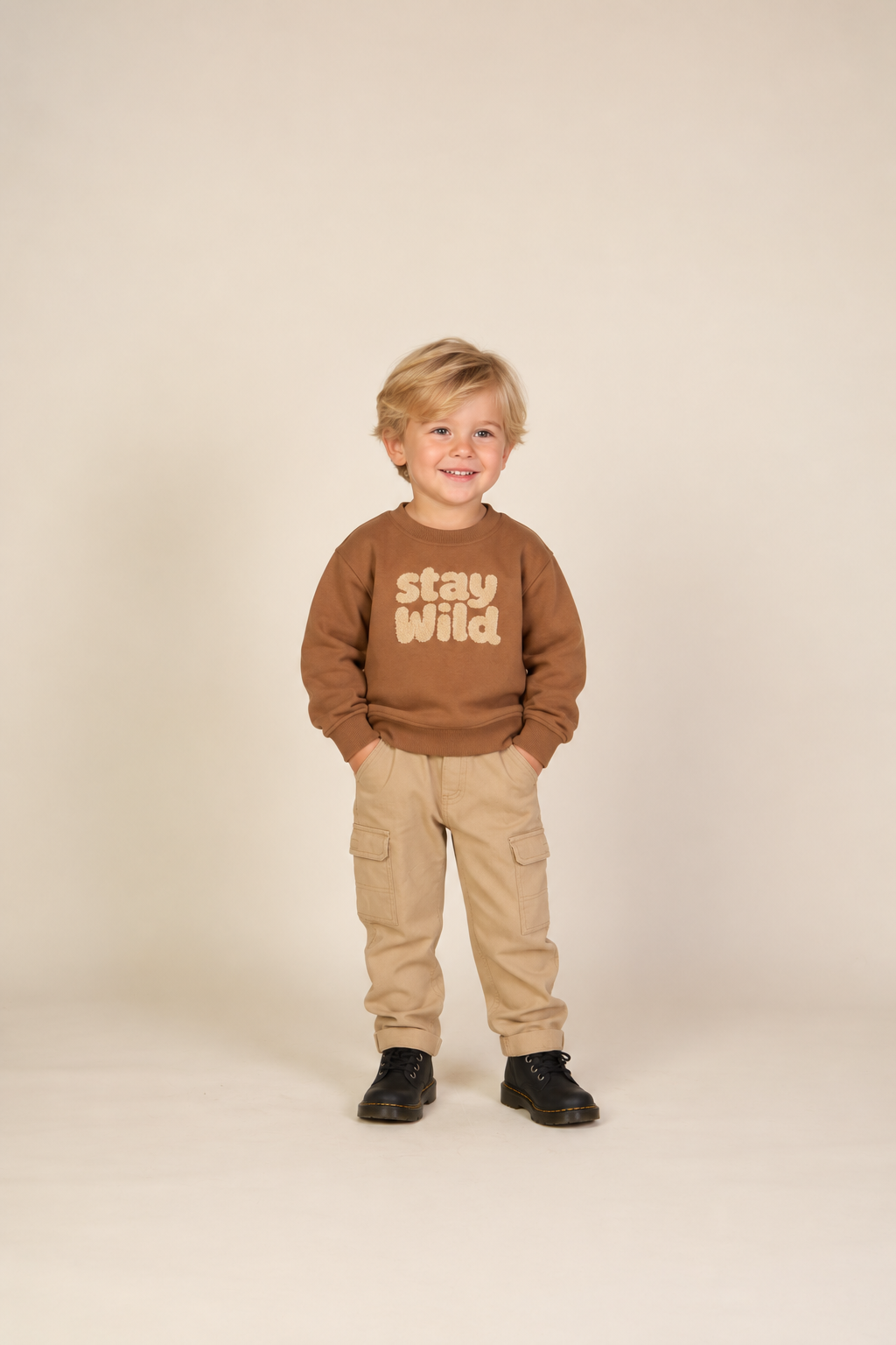 Canvas-Hose - Kids - Khaki | 101132 Isack