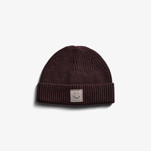 Rippenstrick-Mütze - Kids - Dark Purple