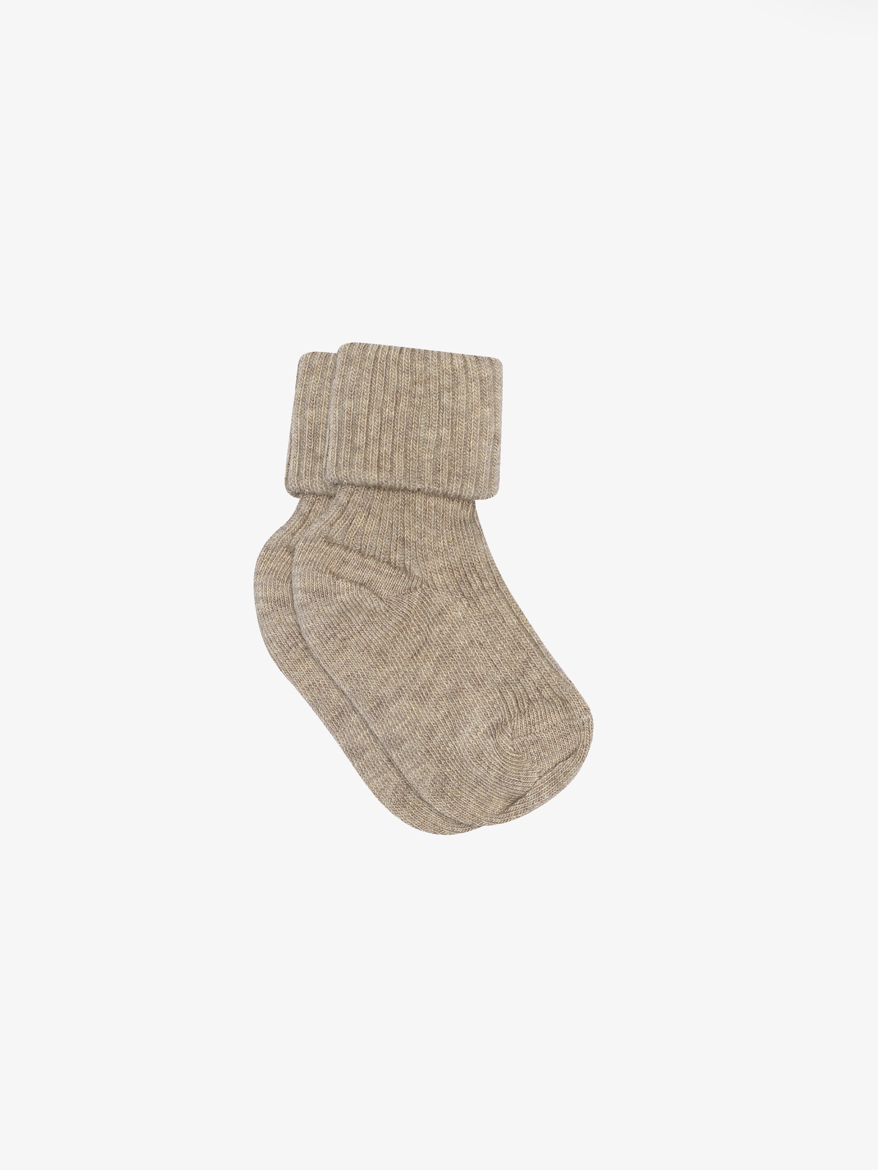 MP Little Cotton Rib Socken - Kids - Light Brown Melange | 101366 MP Baby Rib Socks