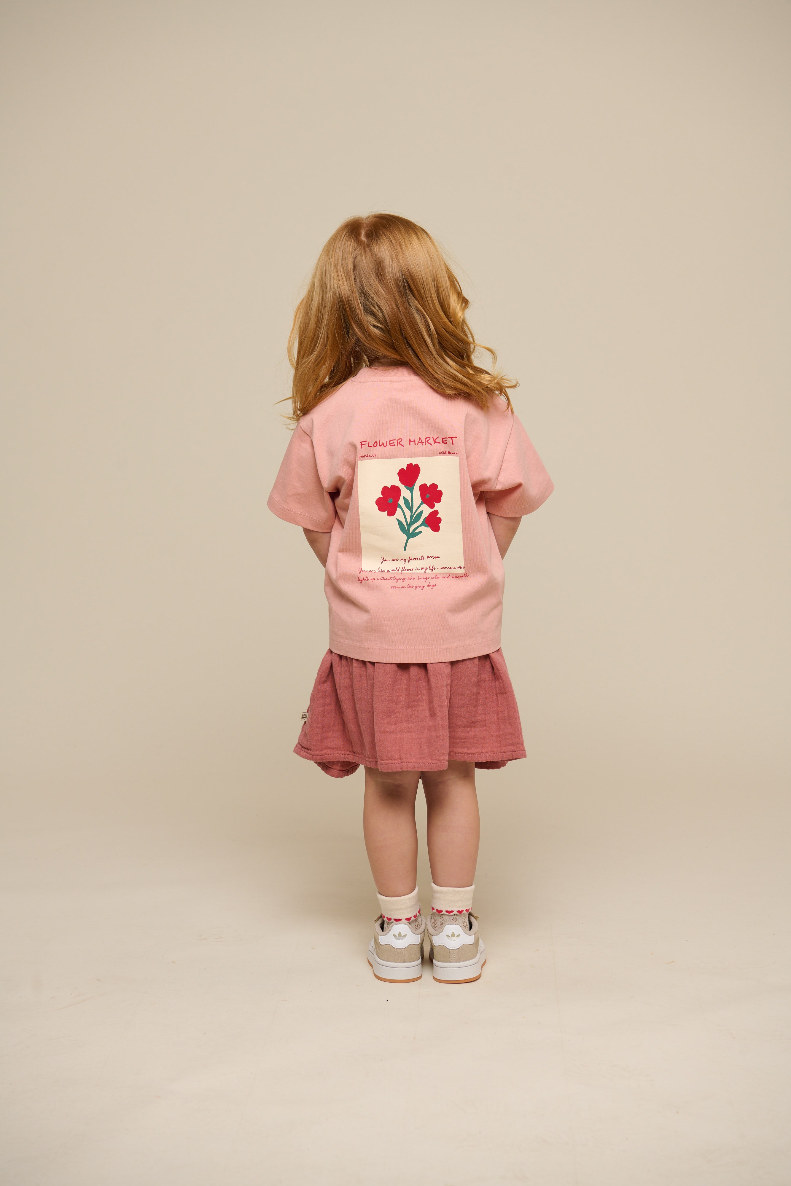 T-Shirt mit Blumenmotiv - Kids - Powder Rose | 101292 Elsa