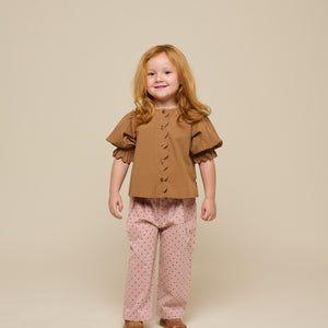 Twill-Hose mit Punkten - Kids - Rose | 100612 Iris