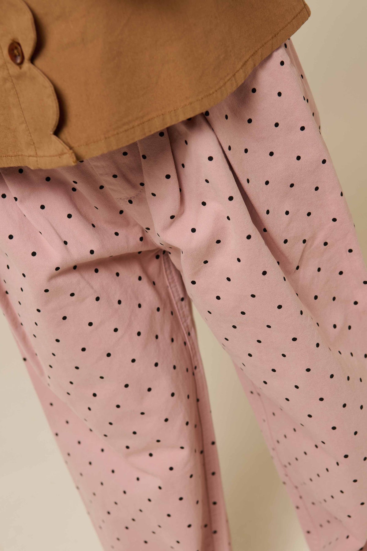 Twill-Hose mit Punkten - Kids - Rose | 100612 Iris