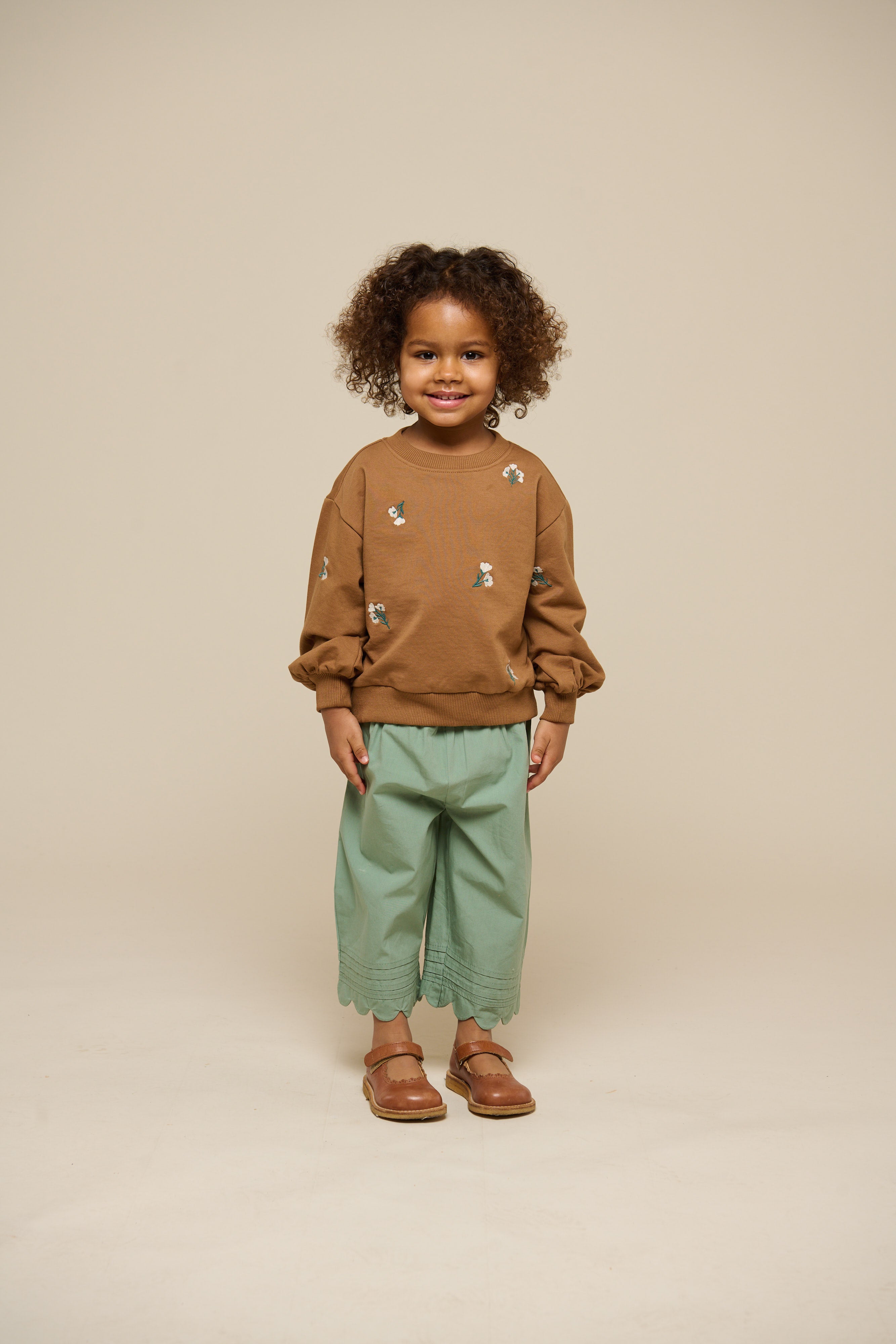 Besticktes Crewneck Sweatshirt - Kids - Coconut | 101213 Kimber
